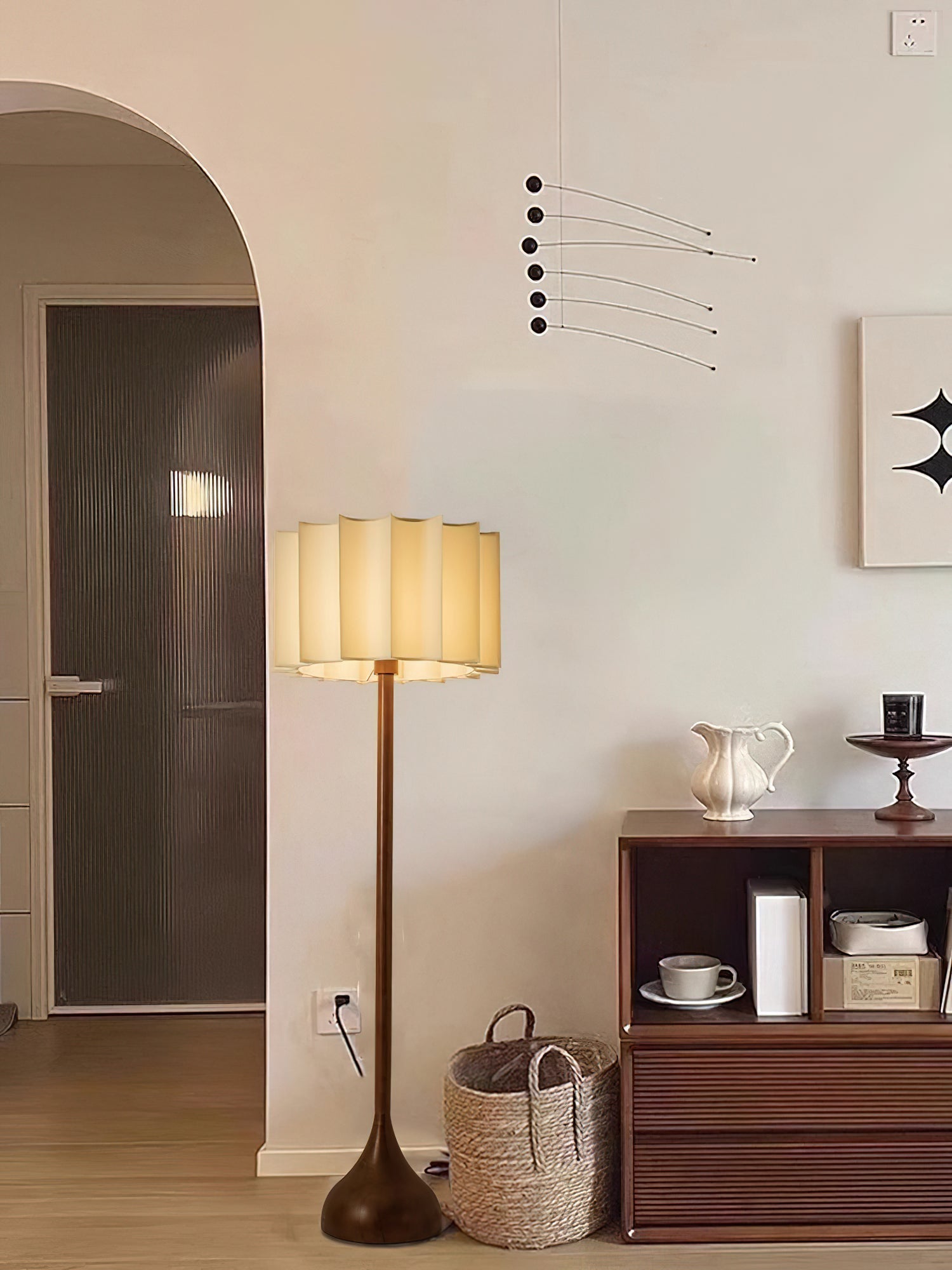 Bexi Minimalist Wood Floor Lamp-Neutral Decor