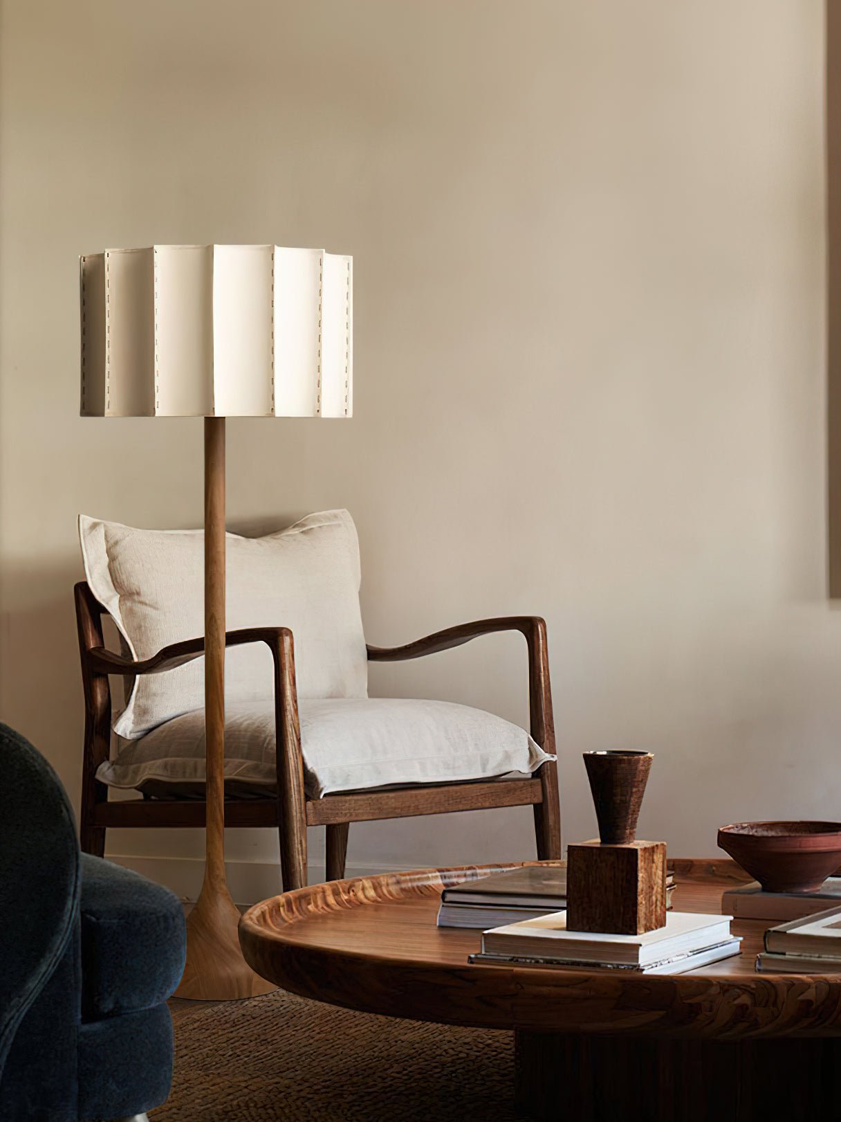 Bexi Minimalist Wood Floor Lamp-Neutral Decor