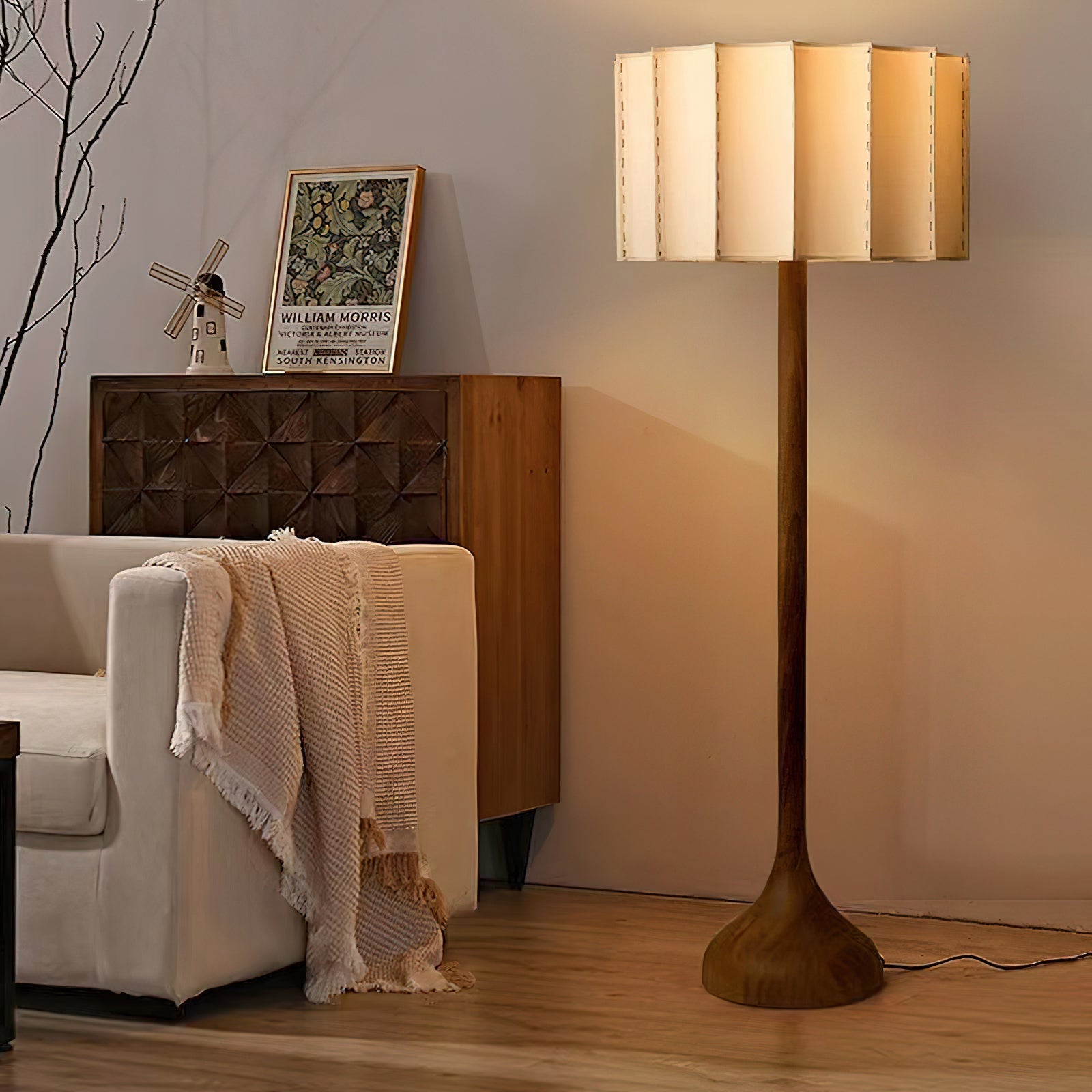 Bexi Minimalist Wood Floor Lamp-Neutral Decor