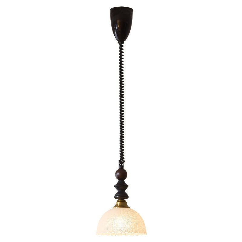 Halcyon Modern Minimalist Arch Wood Pendant Light-Neutral Decor