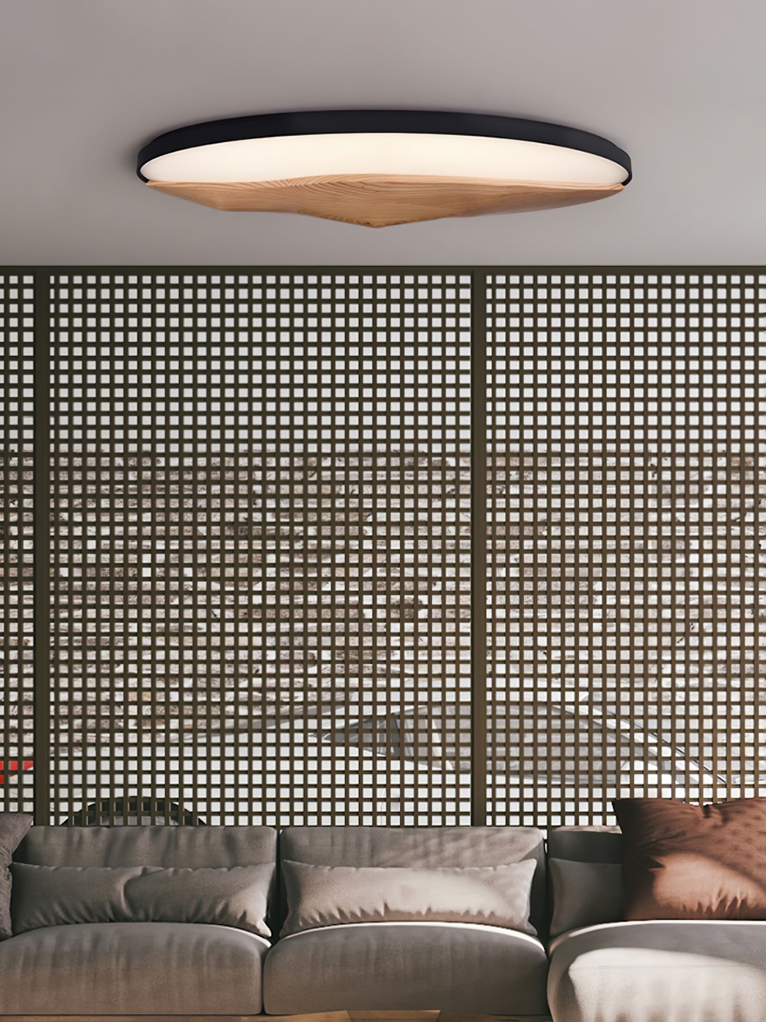 Vishaarae Scandi Wooden Ceiling Light-Neutral Decor