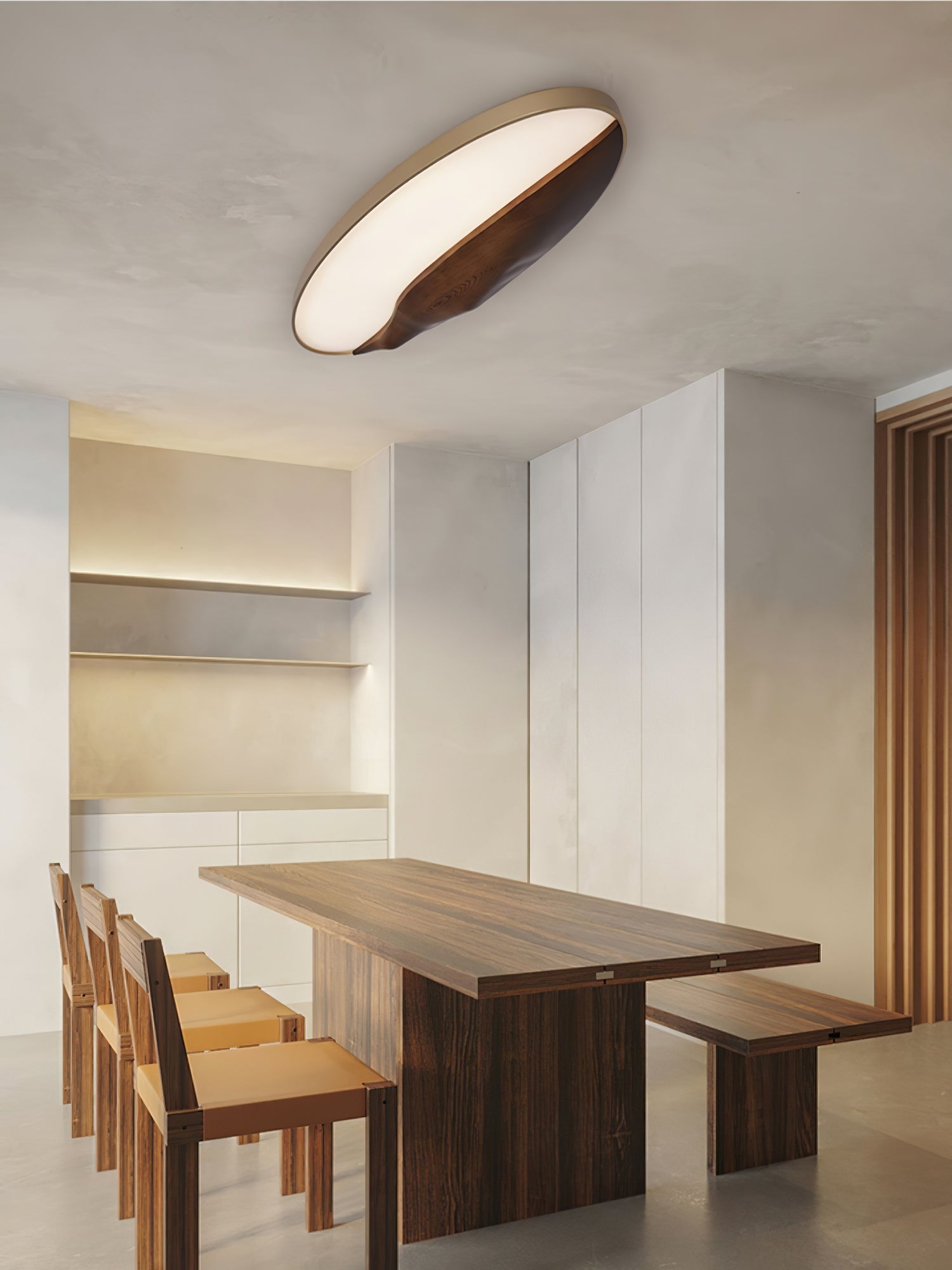 Vishaarae Scandi Wooden Ceiling Light-Neutral Decor