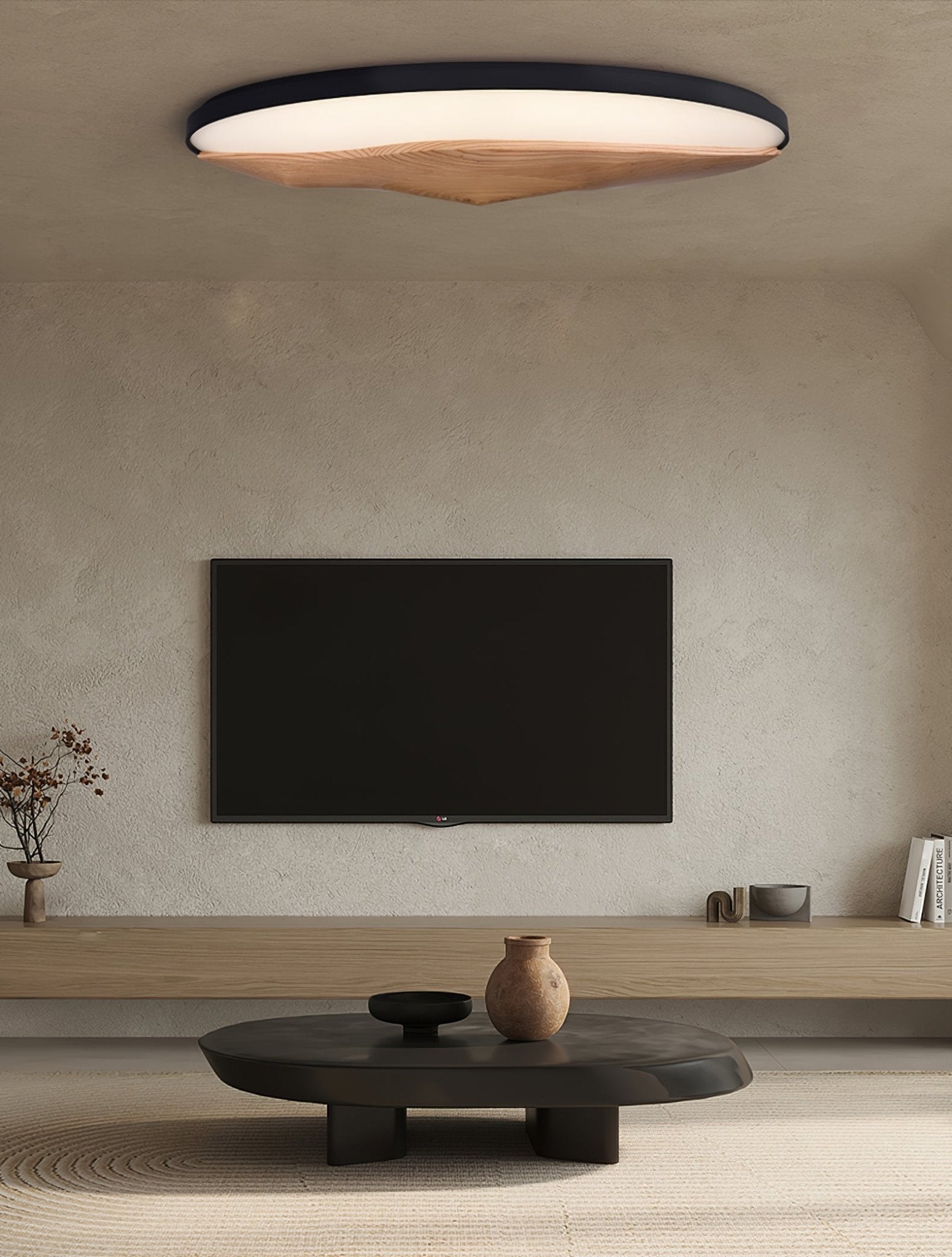 Vishaarae Scandi Wooden Ceiling Light-Neutral Decor