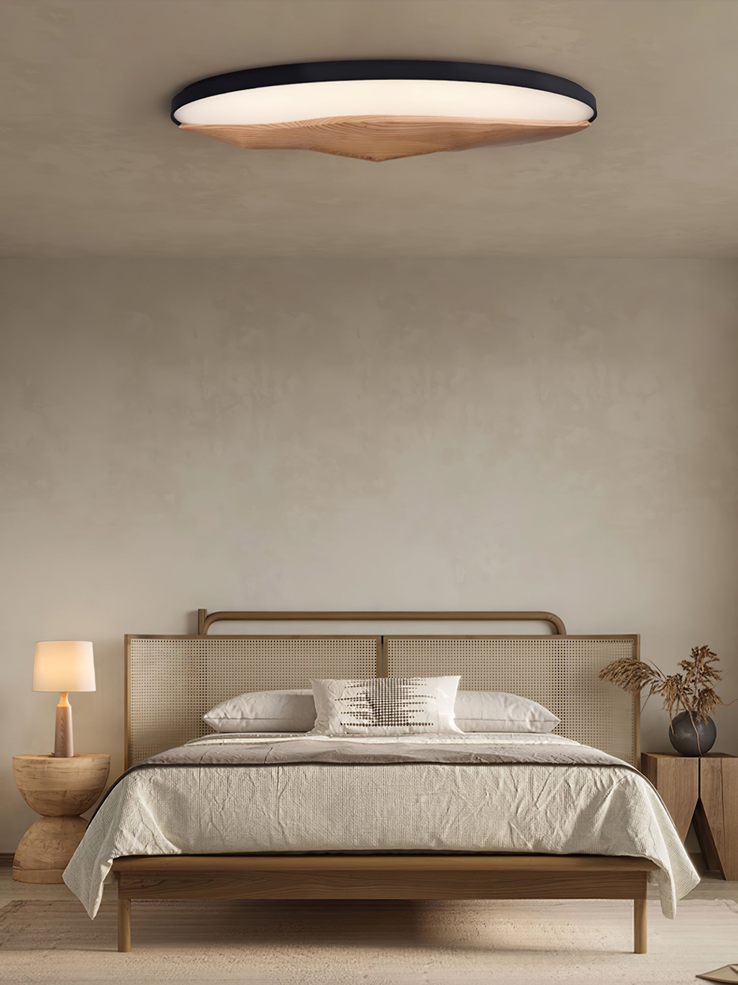 Vishaarae Scandi Wooden Ceiling Light-Neutral Decor