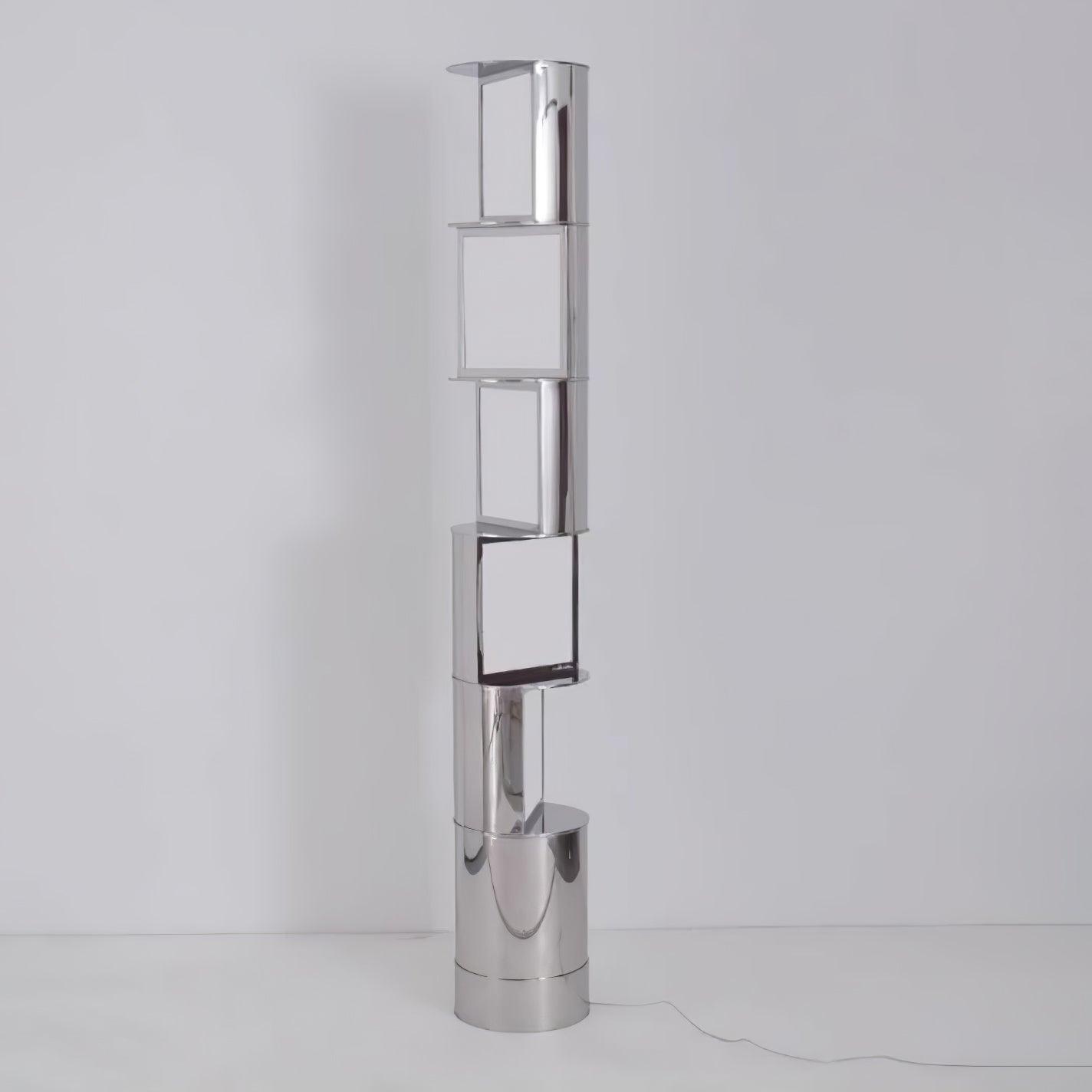 Votary Acrylic Column Floor Lamp-Neutral Decor