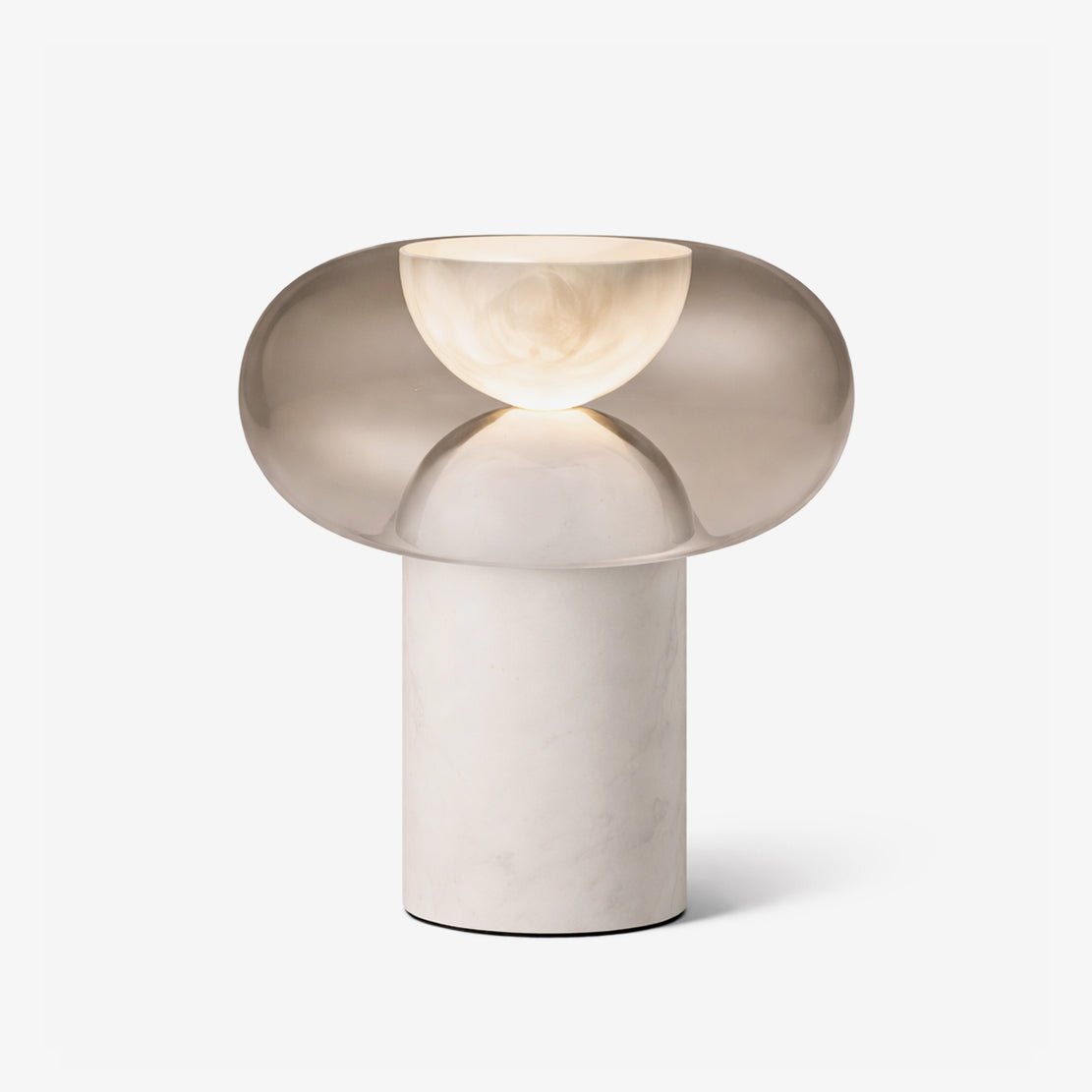 Halo Alabaster Table Lamp-Neutral Decor
