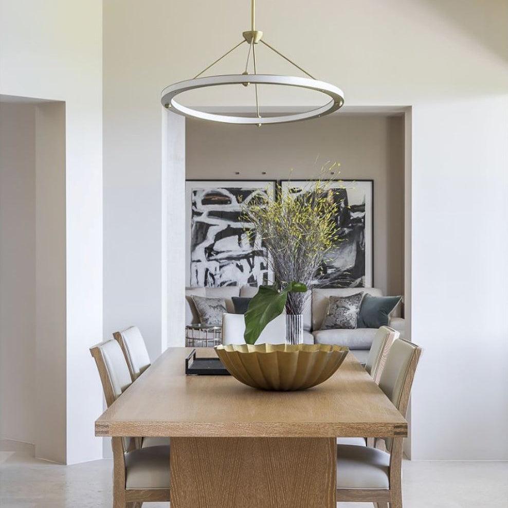 Jald Minimalist Circle Pendant Light-Neutral Decor