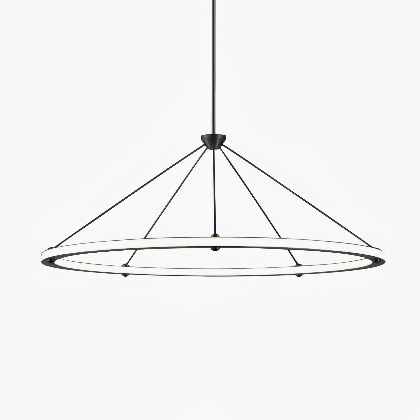 Jald Minimalist Circle Pendant Light-Neutral Decor
