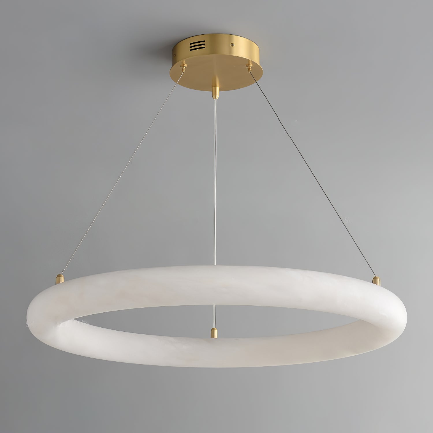 Erzorila Circular Alabaster Pendant Light-Neutral Decor