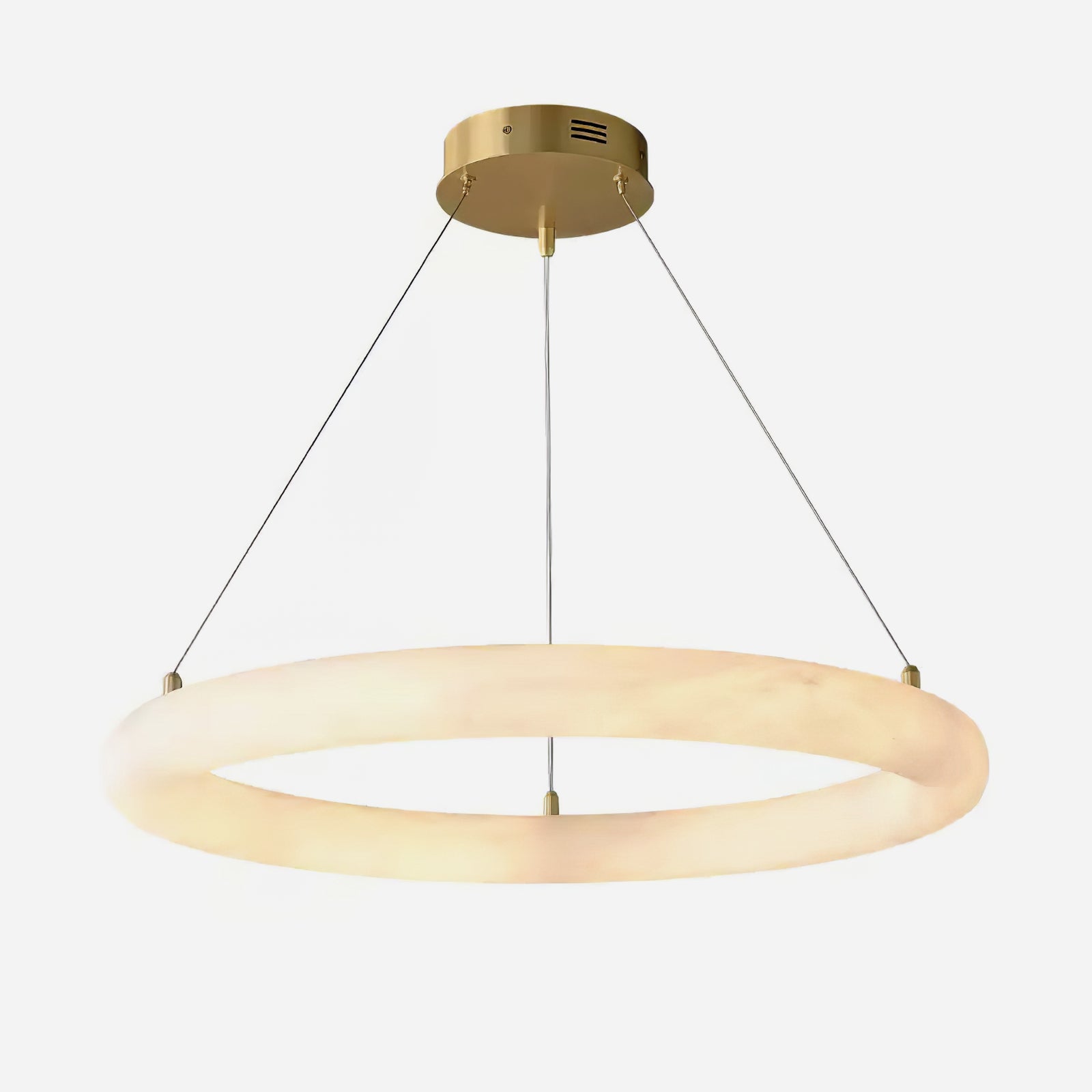 Erzorila Circular Alabaster Pendant Light-Neutral Decor