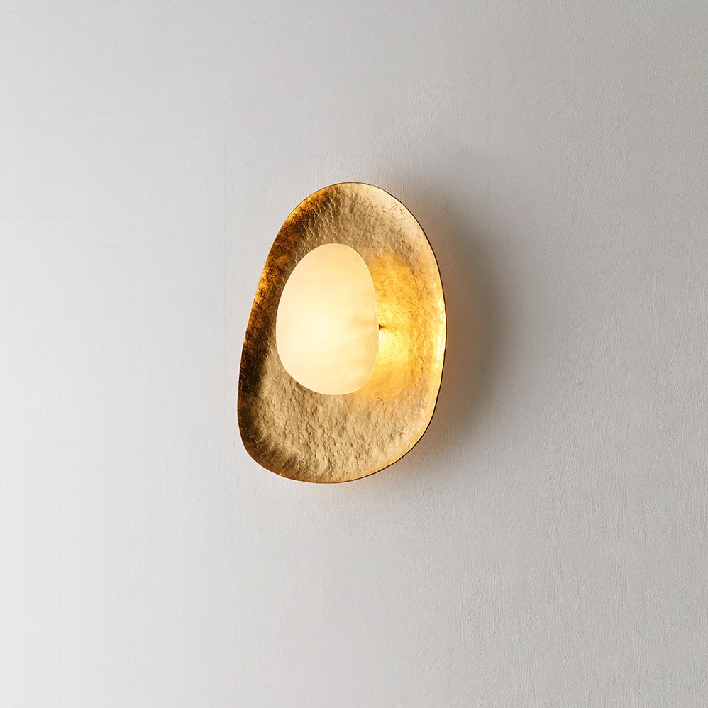 Haloform Aurea Alabaster Wall Lamp-Neutral Decor