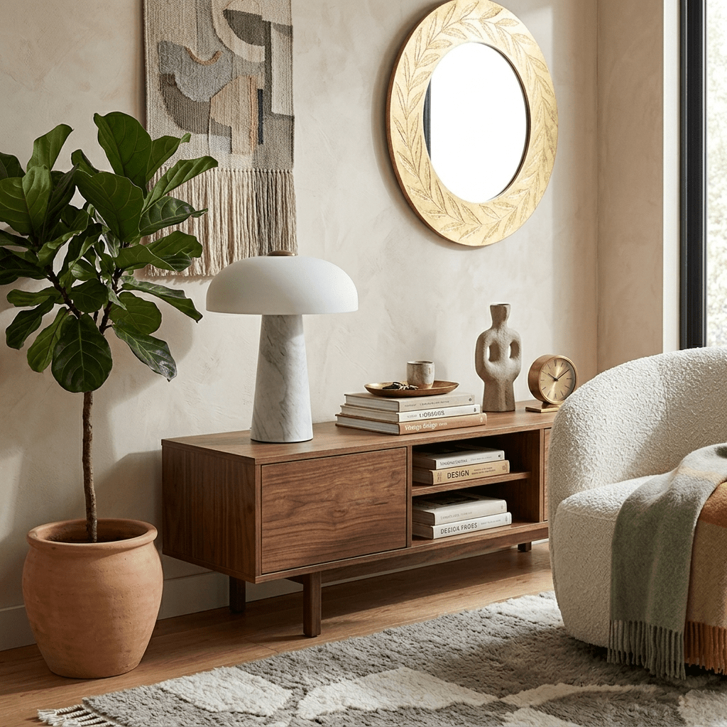 Haloire Marble Table Lamp-Neutral Decor