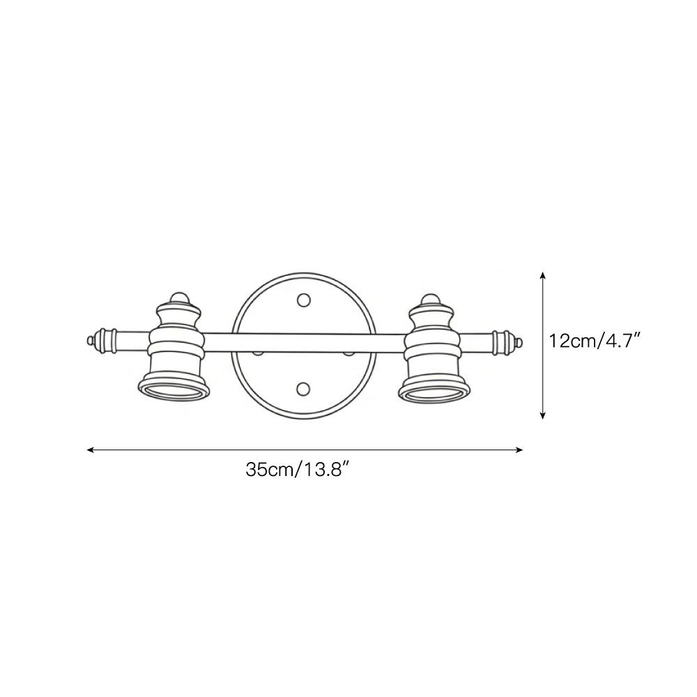 The single-head Halophane Brass Wall Lamp mounted on a wall.