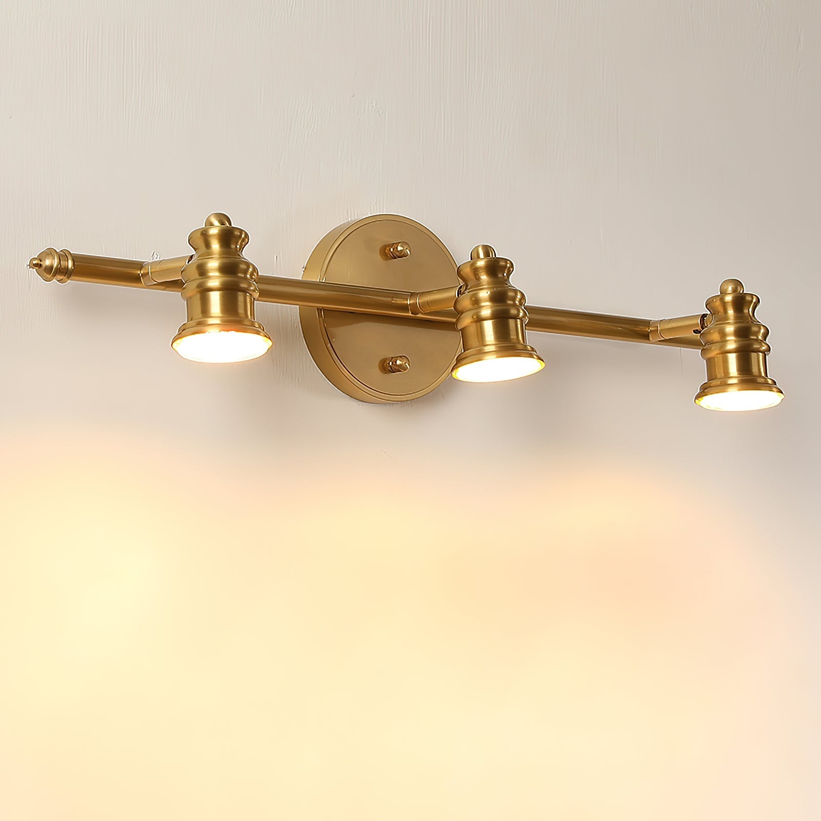 The five-head Halophane lamp shown at full length.