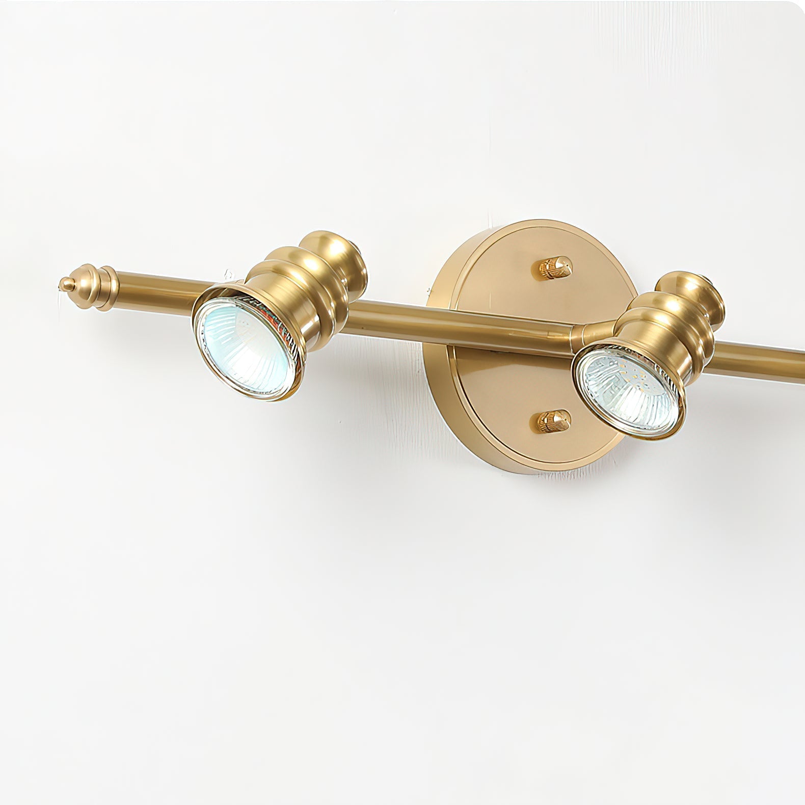 The five-head Halophane lamp in a commercial setting like a cafe.