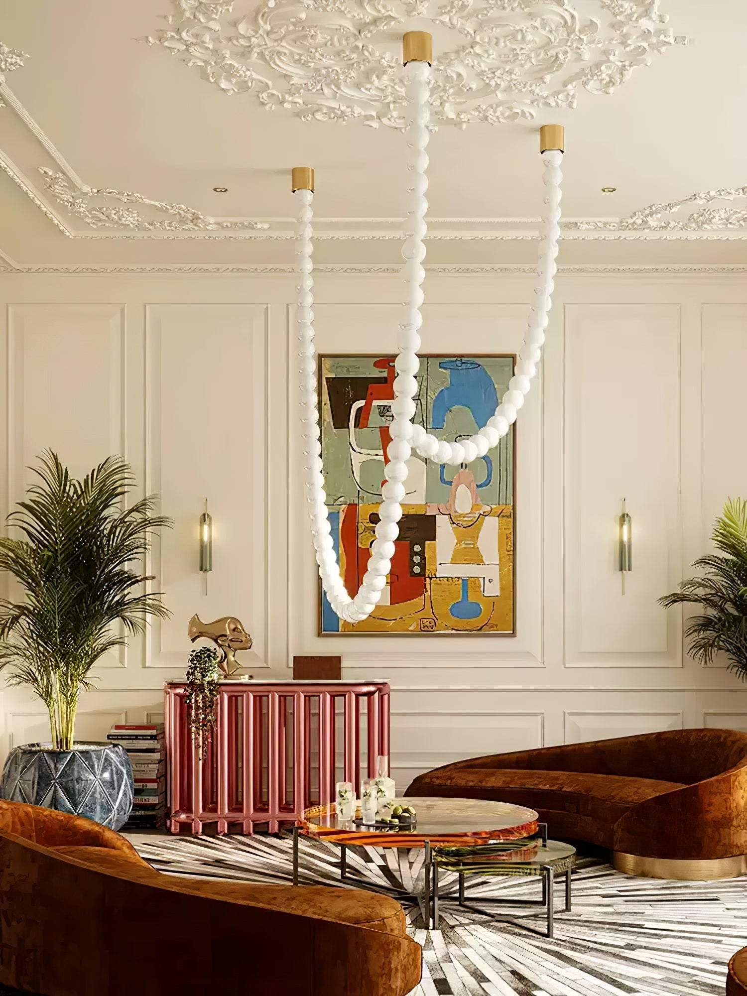 Kanell Brass Sputnik Chandelier-Neutral Decor