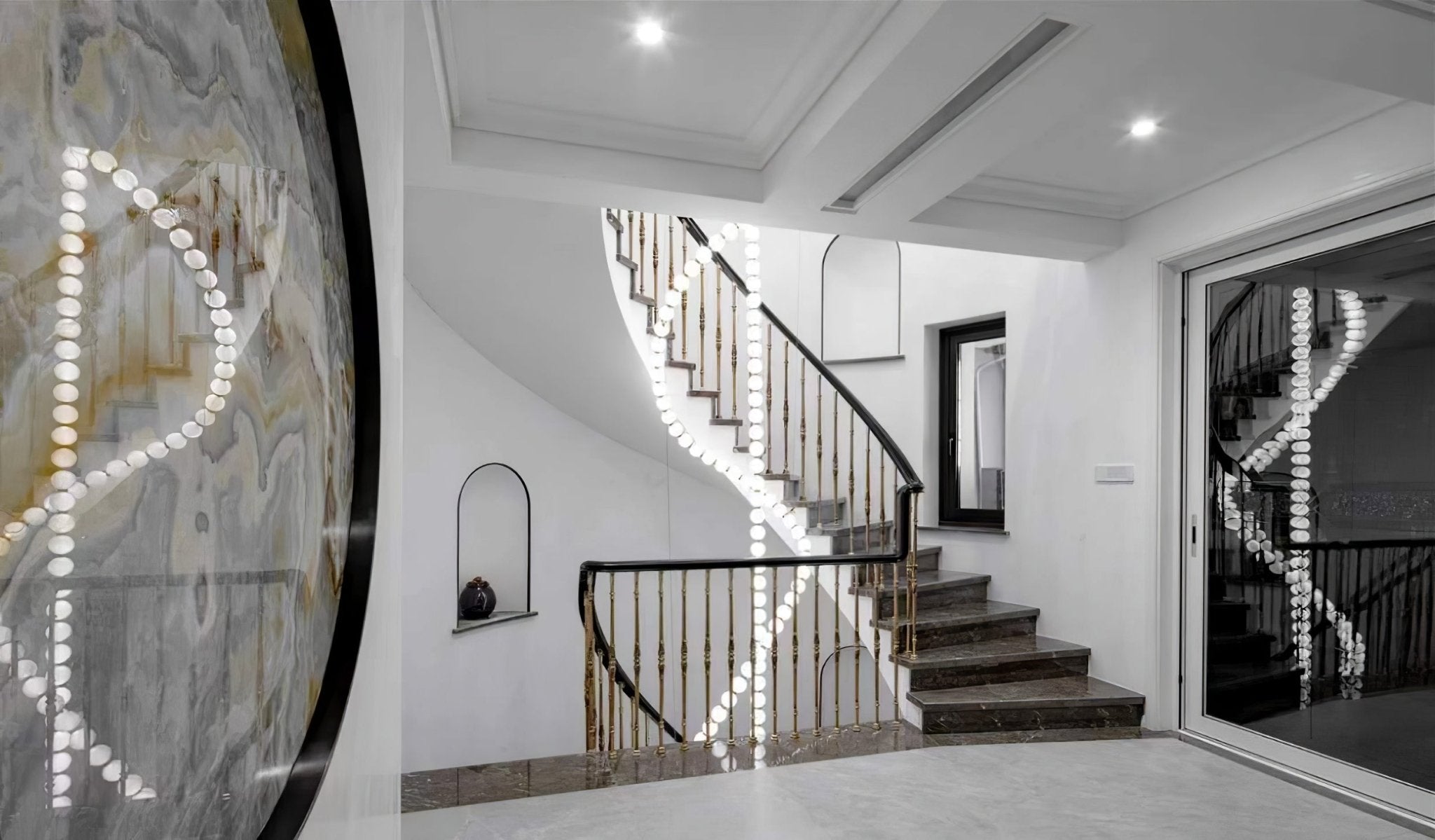 Kanell Brass Sputnik Chandelier-Neutral Decor