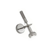 Halva Wall Lamp in chrome finish against a neutral wall.