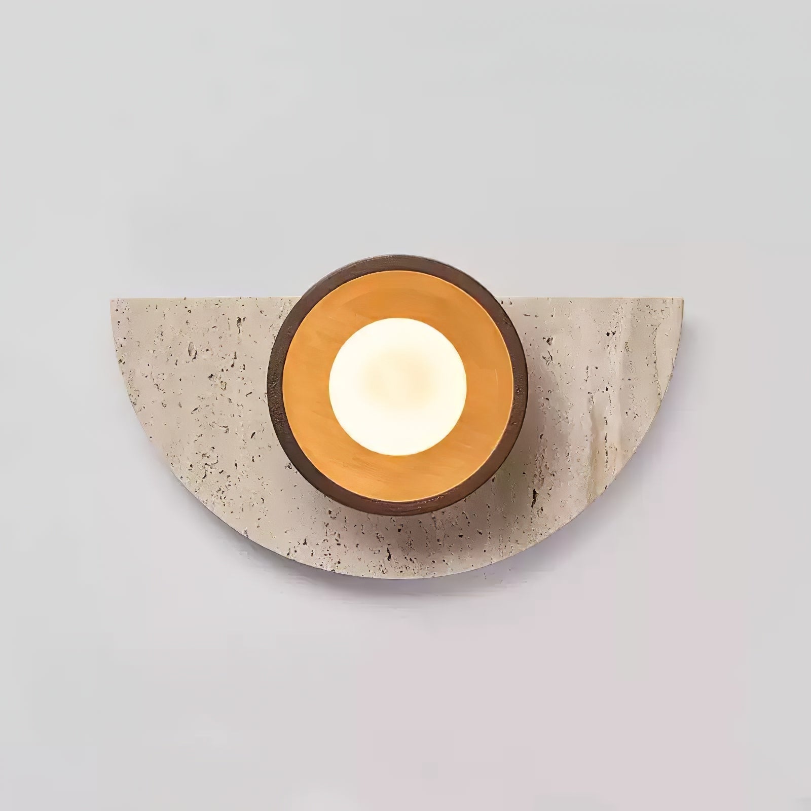 Mylaean Geometric Travertine Wall Light-Neutral Decor