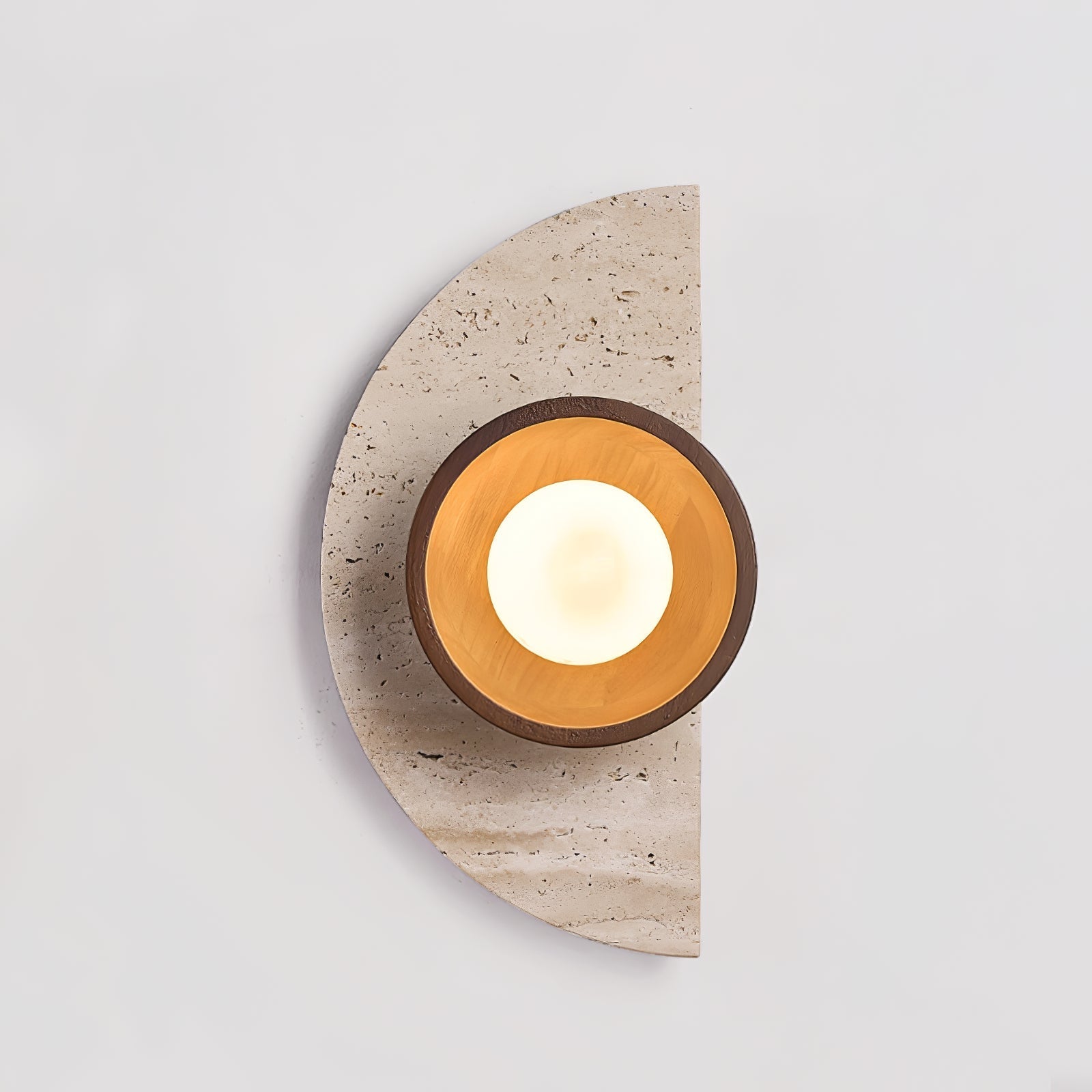 Mylaean Geometric Travertine Wall Light-Neutral Decor