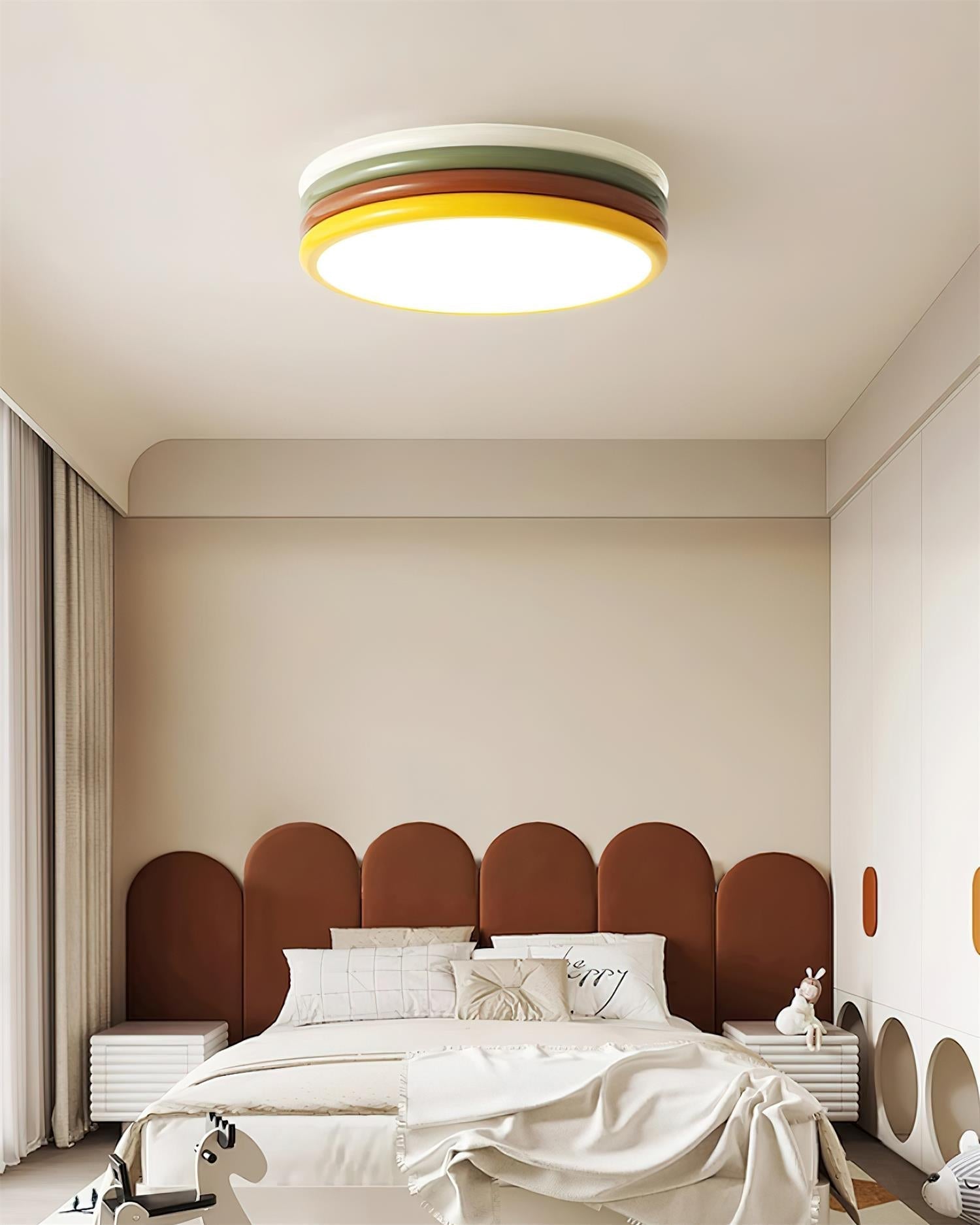 Dunoir Unique Art Color Stack Ceiling Lamp-Neutral Decor