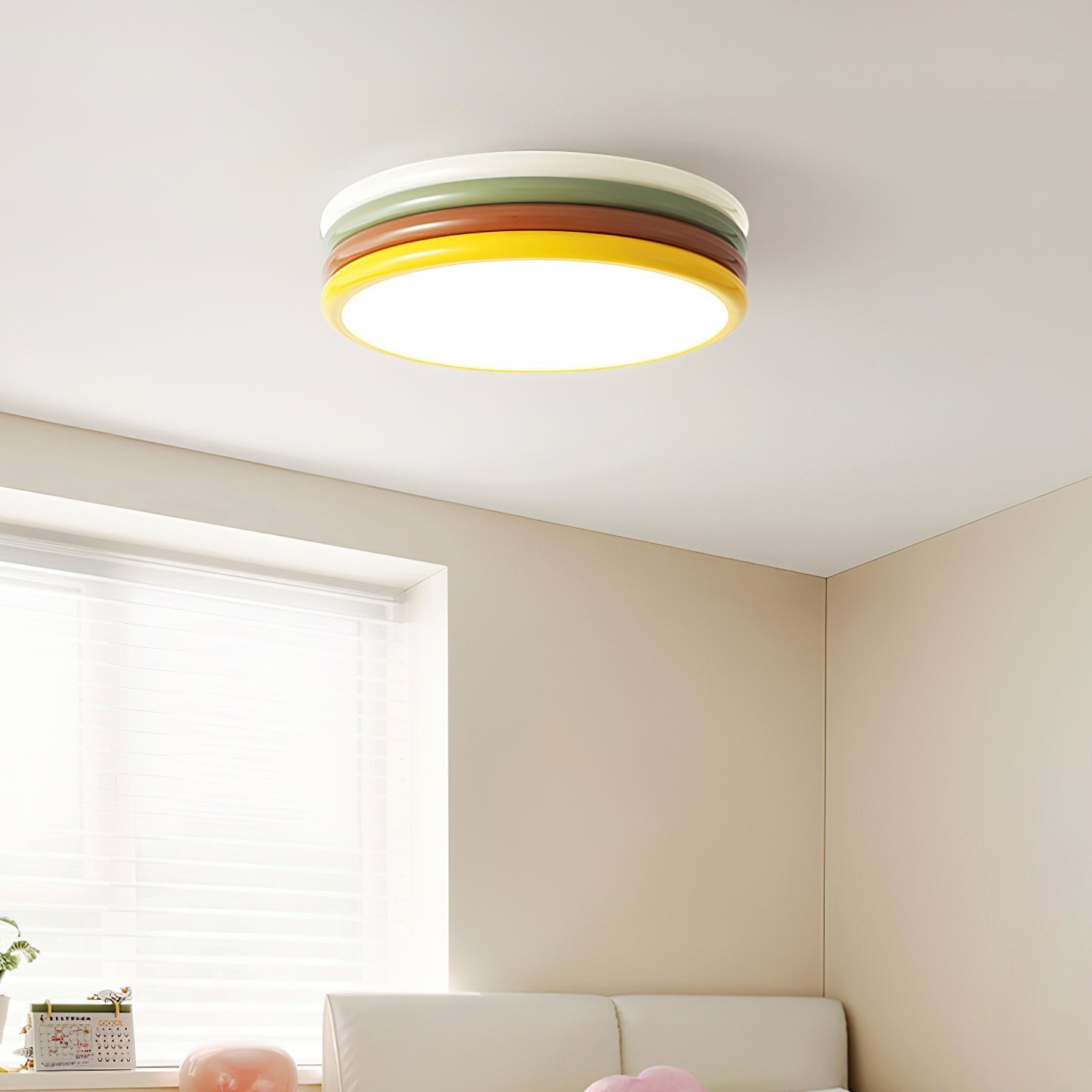 Dunoir Unique Art Color Stack Ceiling Lamp-Neutral Decor