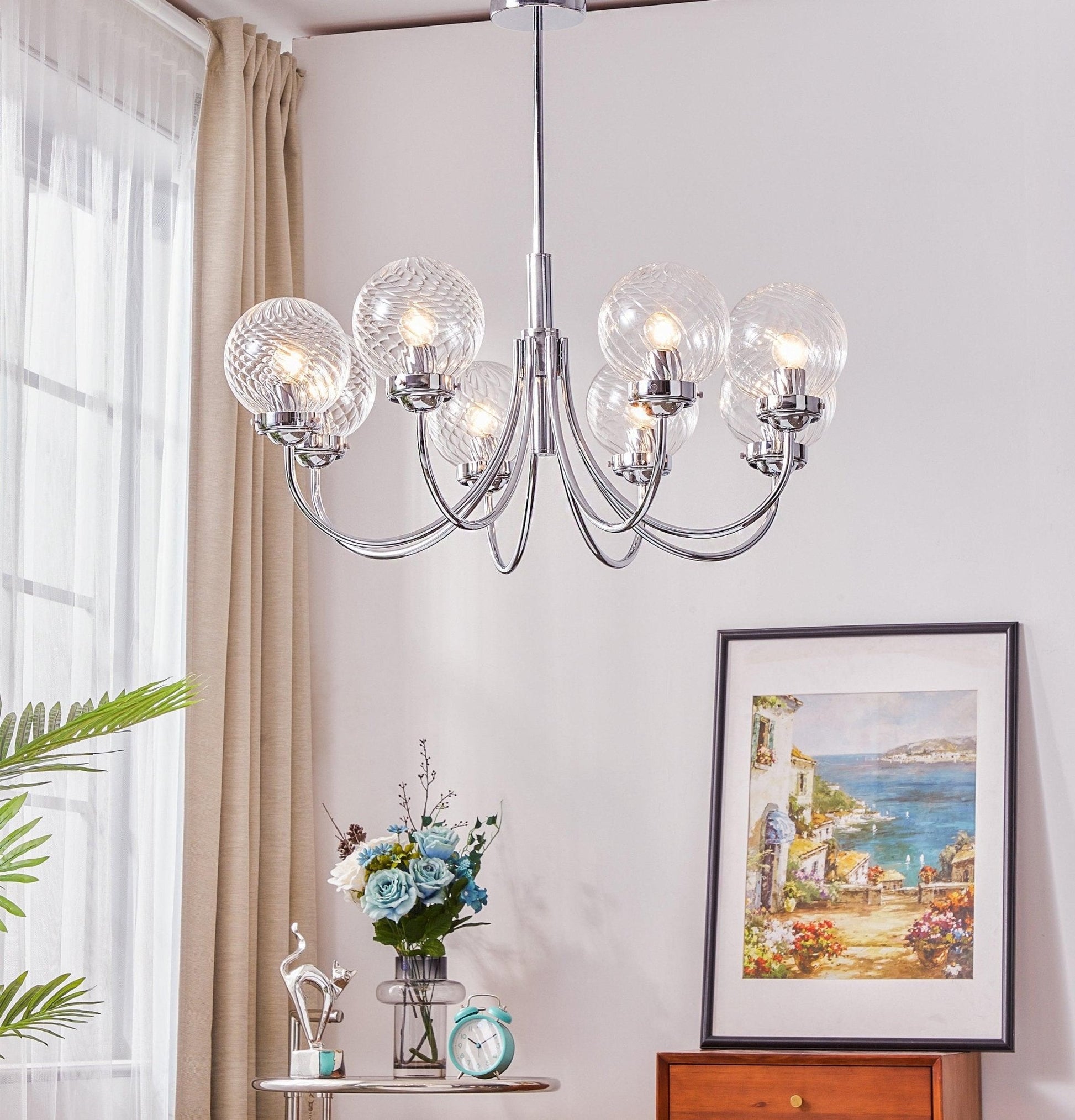 Armiriel Elegance Nordic Glass Chandelier-Neutral Decor