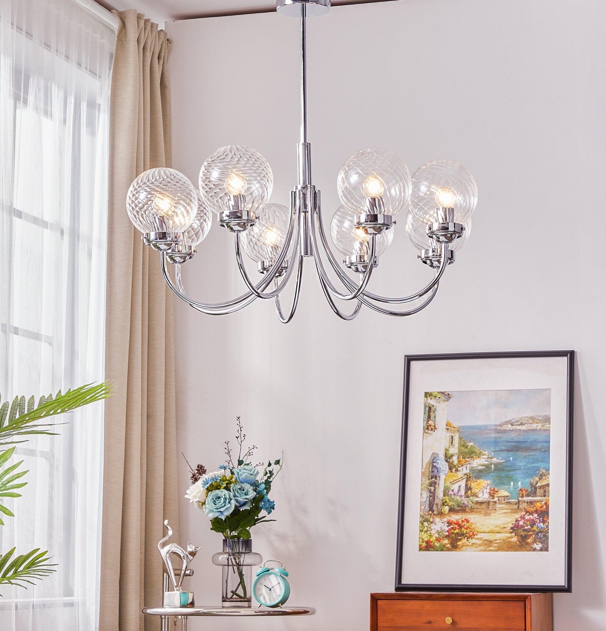 Armiriel Elegance Nordic Glass Chandelier-Neutral Decor