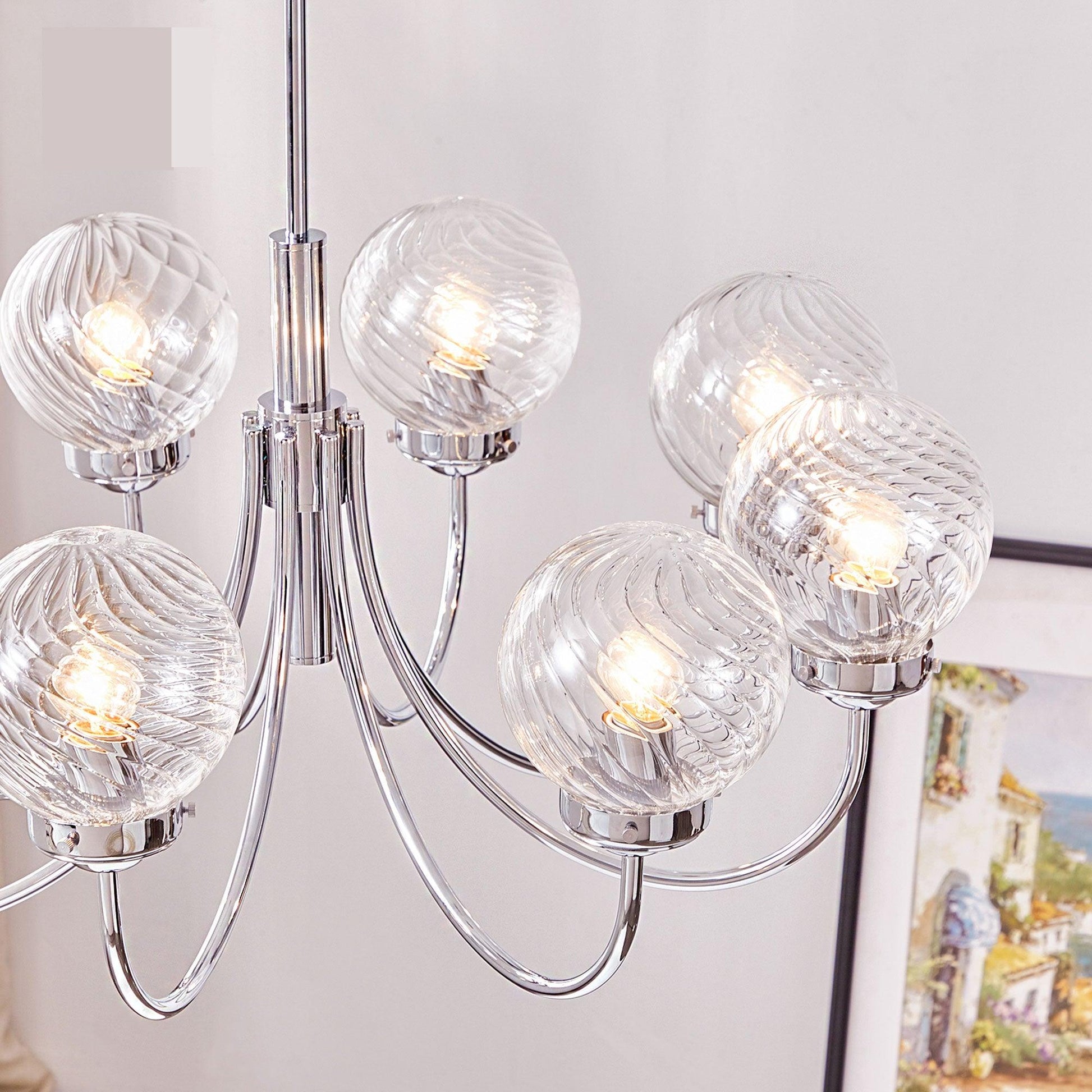 Armiriel Elegance Nordic Glass Chandelier-Neutral Decor