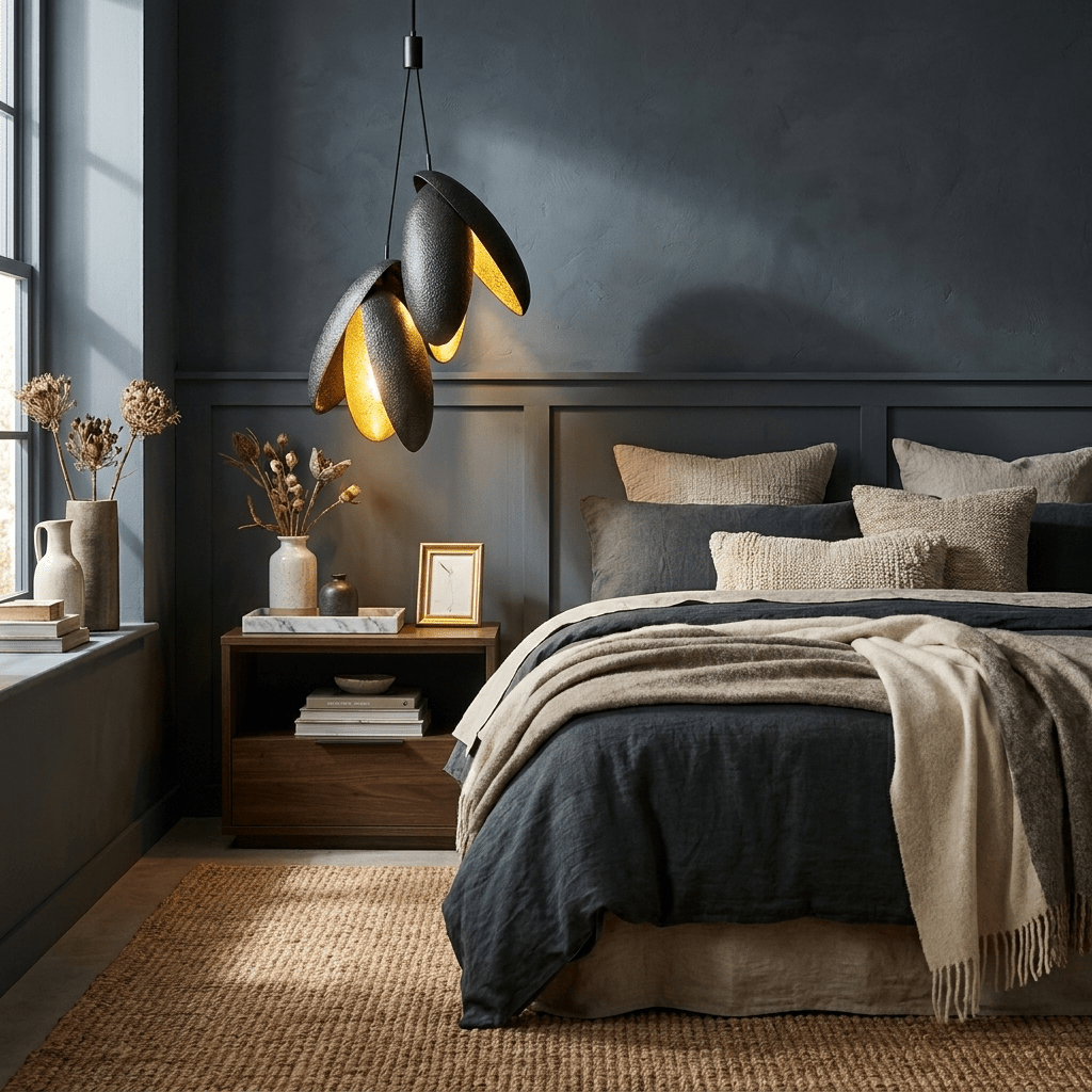 Hammered Pendant Lamp-Neutral Decor