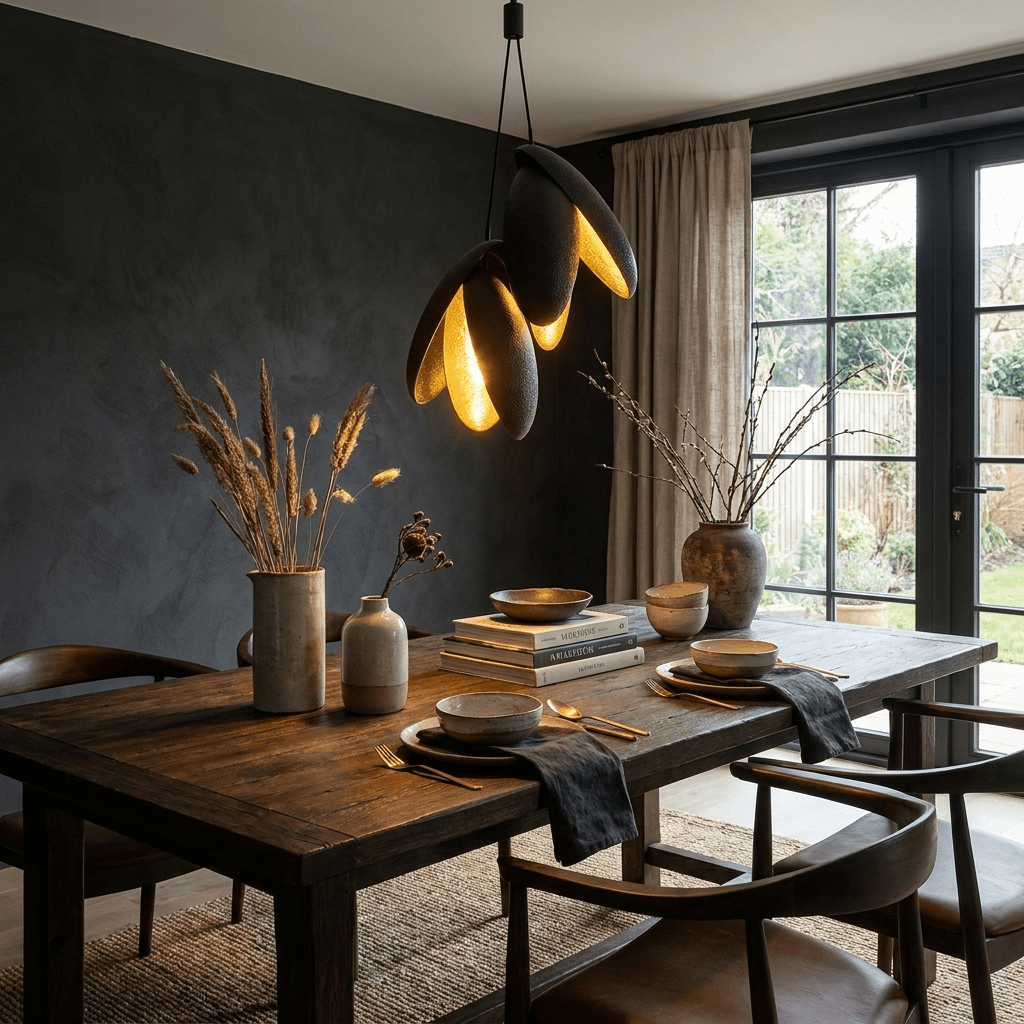 Hammered Pendant Lamp-Neutral Decor