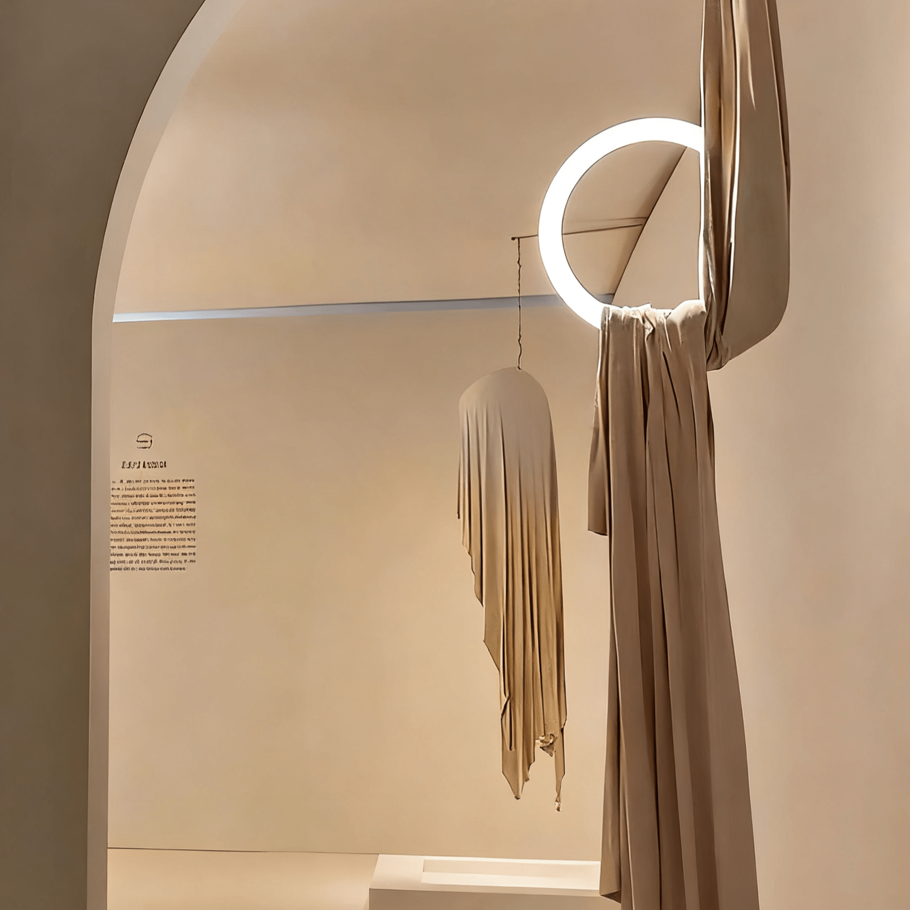 Hammock Fabric Pendant Light-Neutral Decor