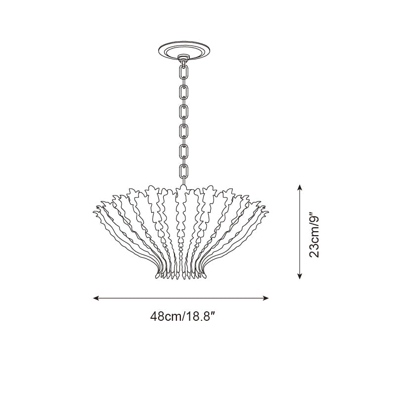 Geyon Golden Leaf Chandelier