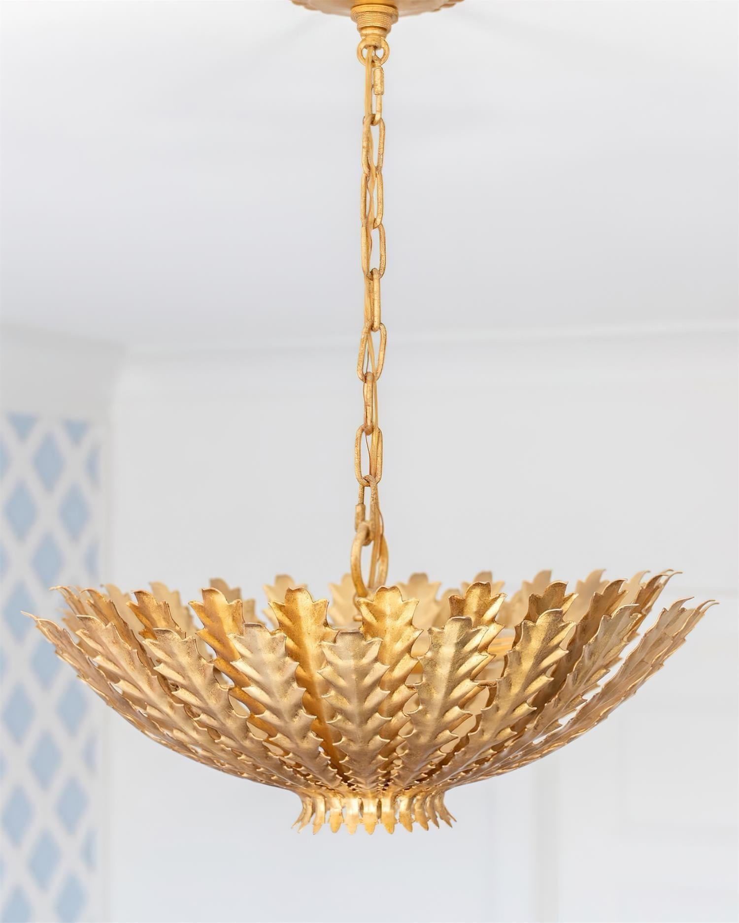 Geyon Golden Leaf Chandelier