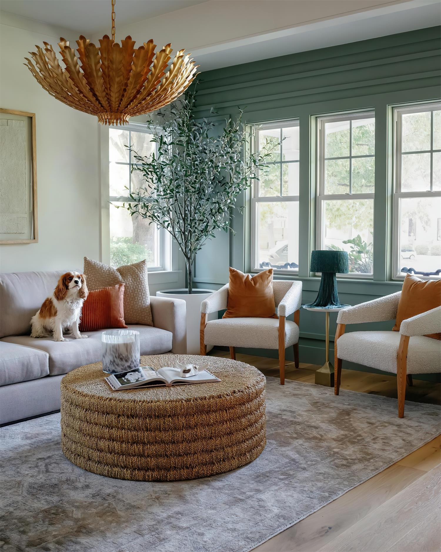 Geyon Golden Leaf Chandelier