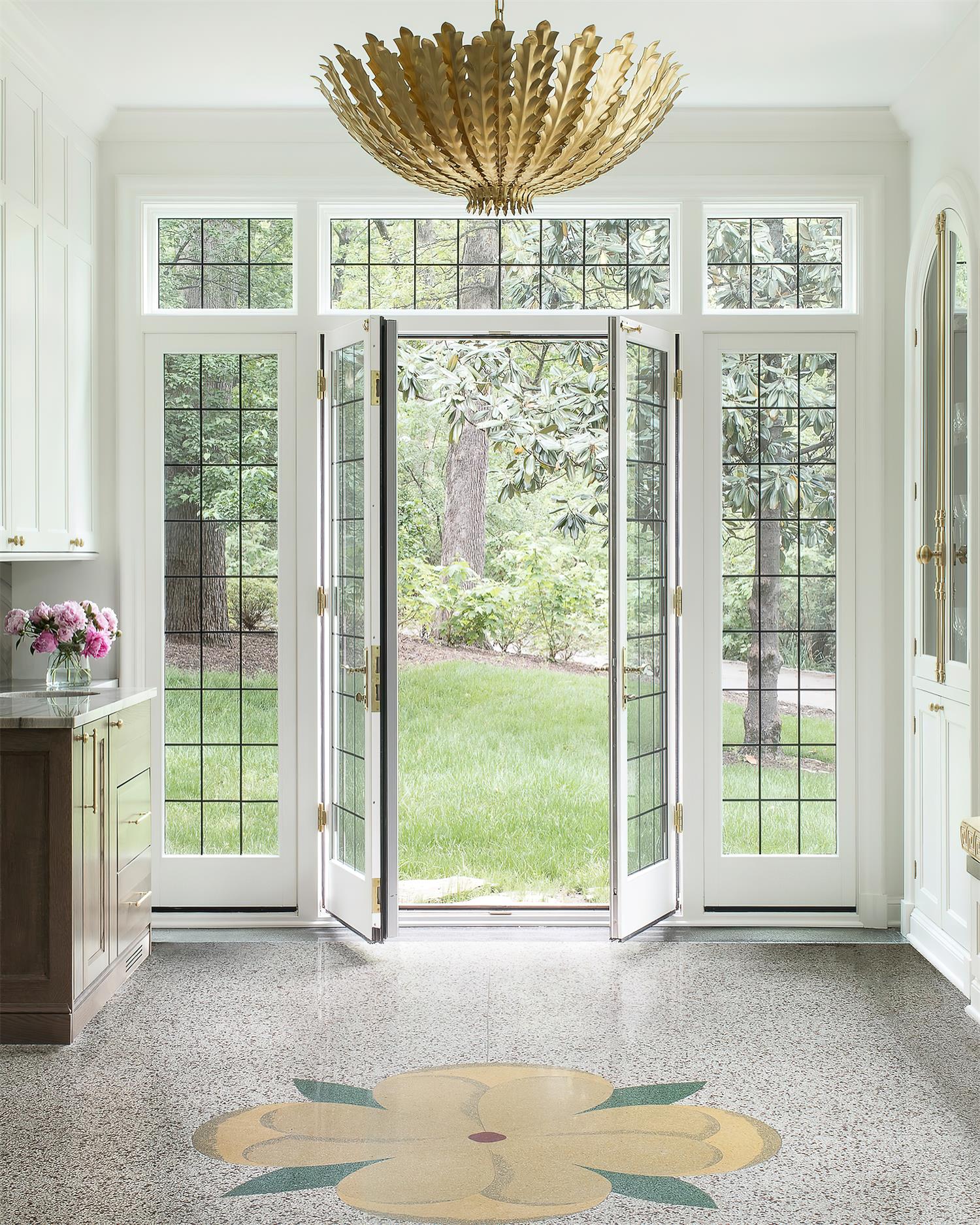 Geyon Golden Leaf Chandelier