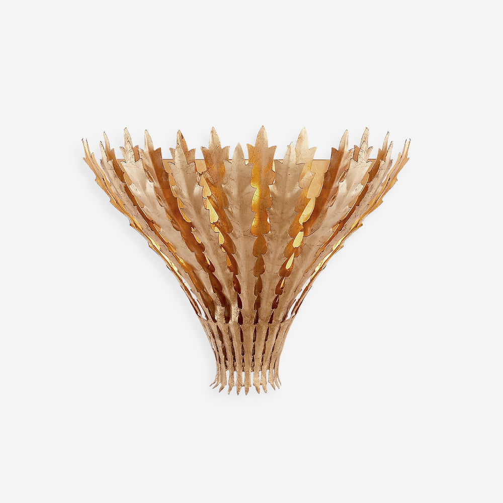 Hampton Wall Light Handmade Leaf Motif Elegant-Neutral Decor