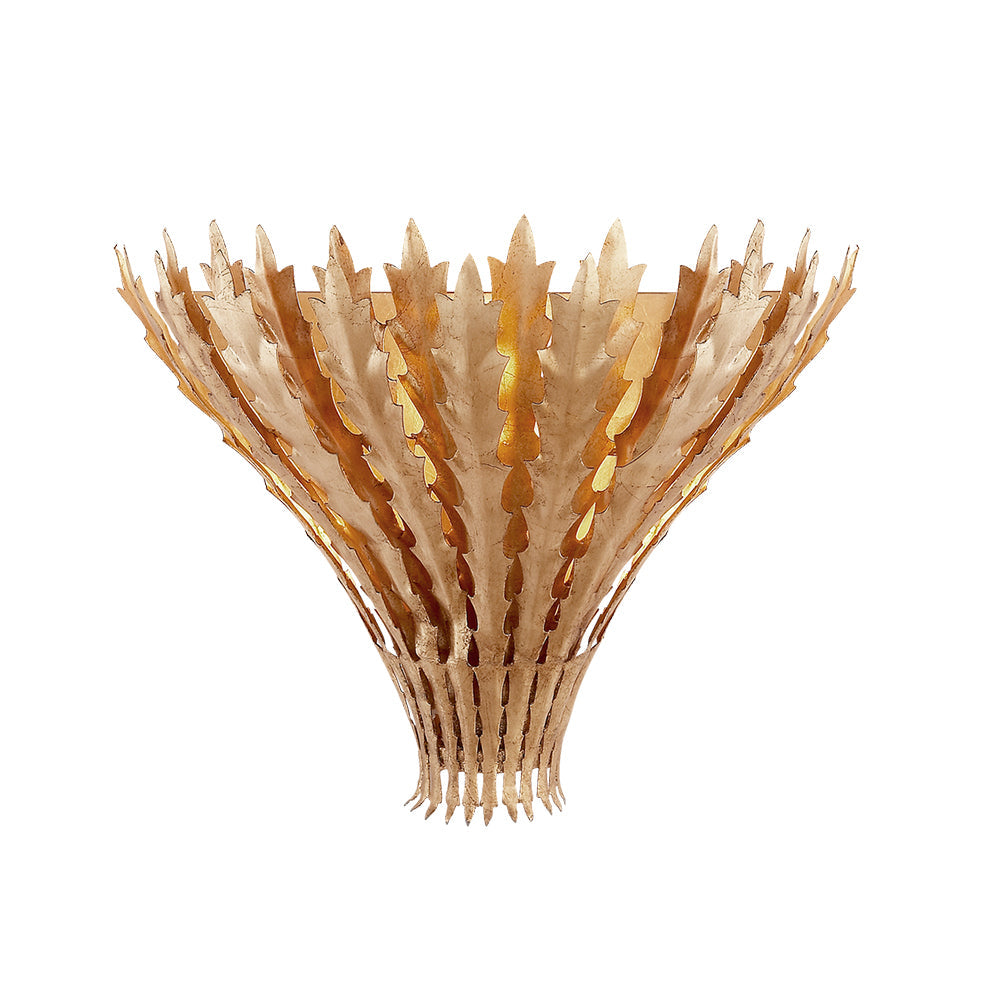 Hampton Wall Light Handmade Leaf Motif Elegant-Neutral Decor
