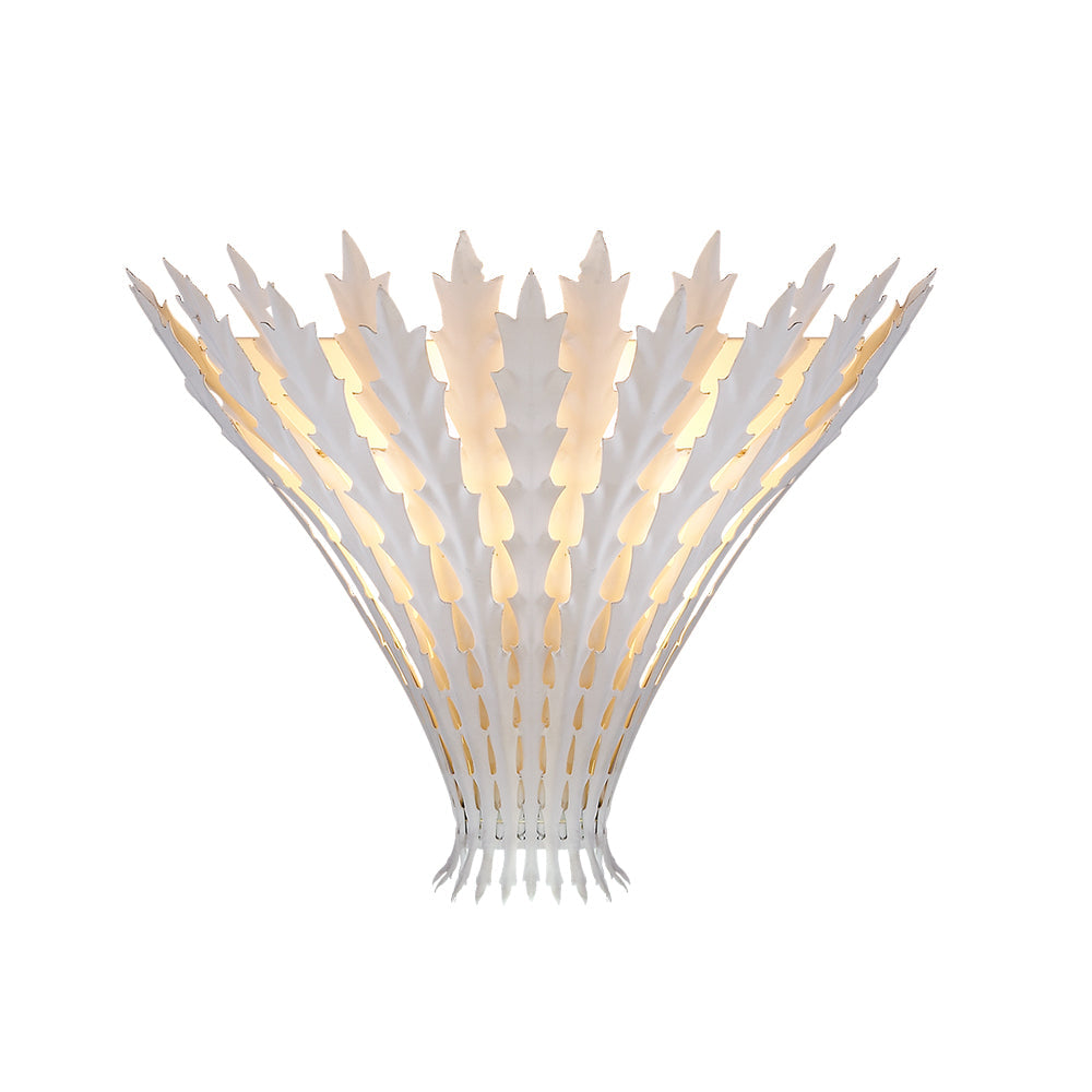 Hampton Wall Light Handmade Leaf Motif Elegant-Neutral Decor