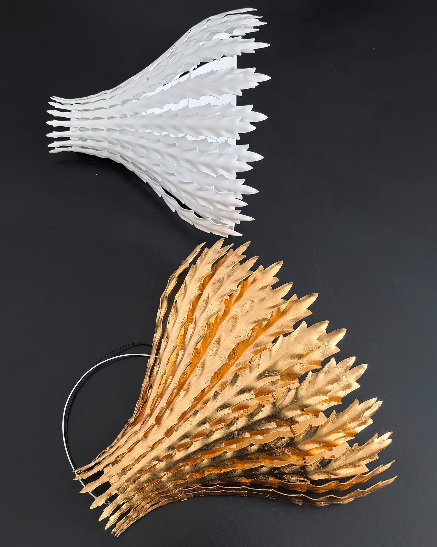 Hampton Wall Light Handmade Leaf Motif Elegant-Neutral Decor