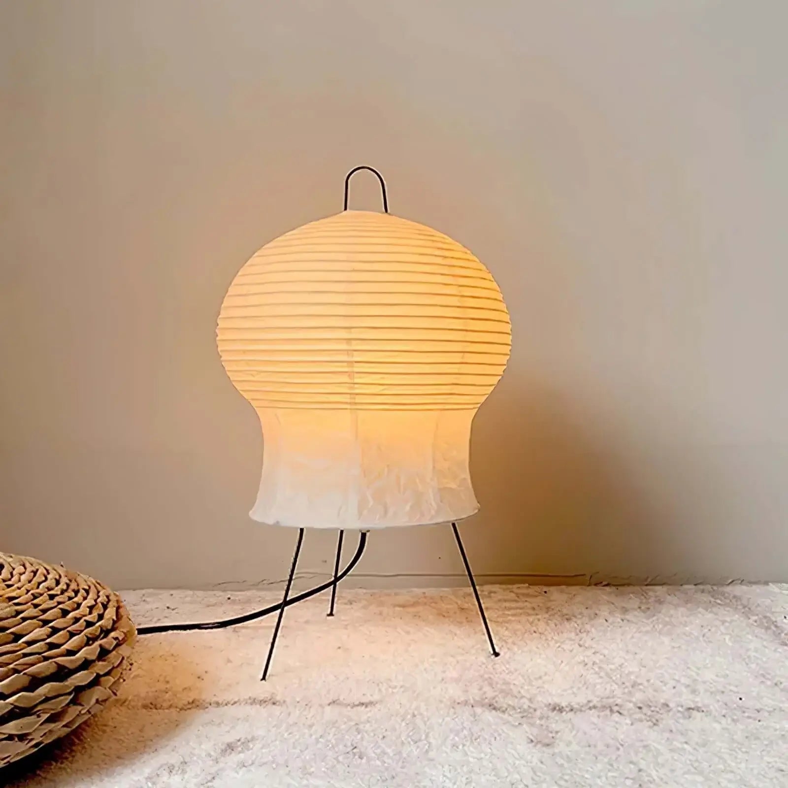 Nras Paper Table Lamp-Neutral Decor