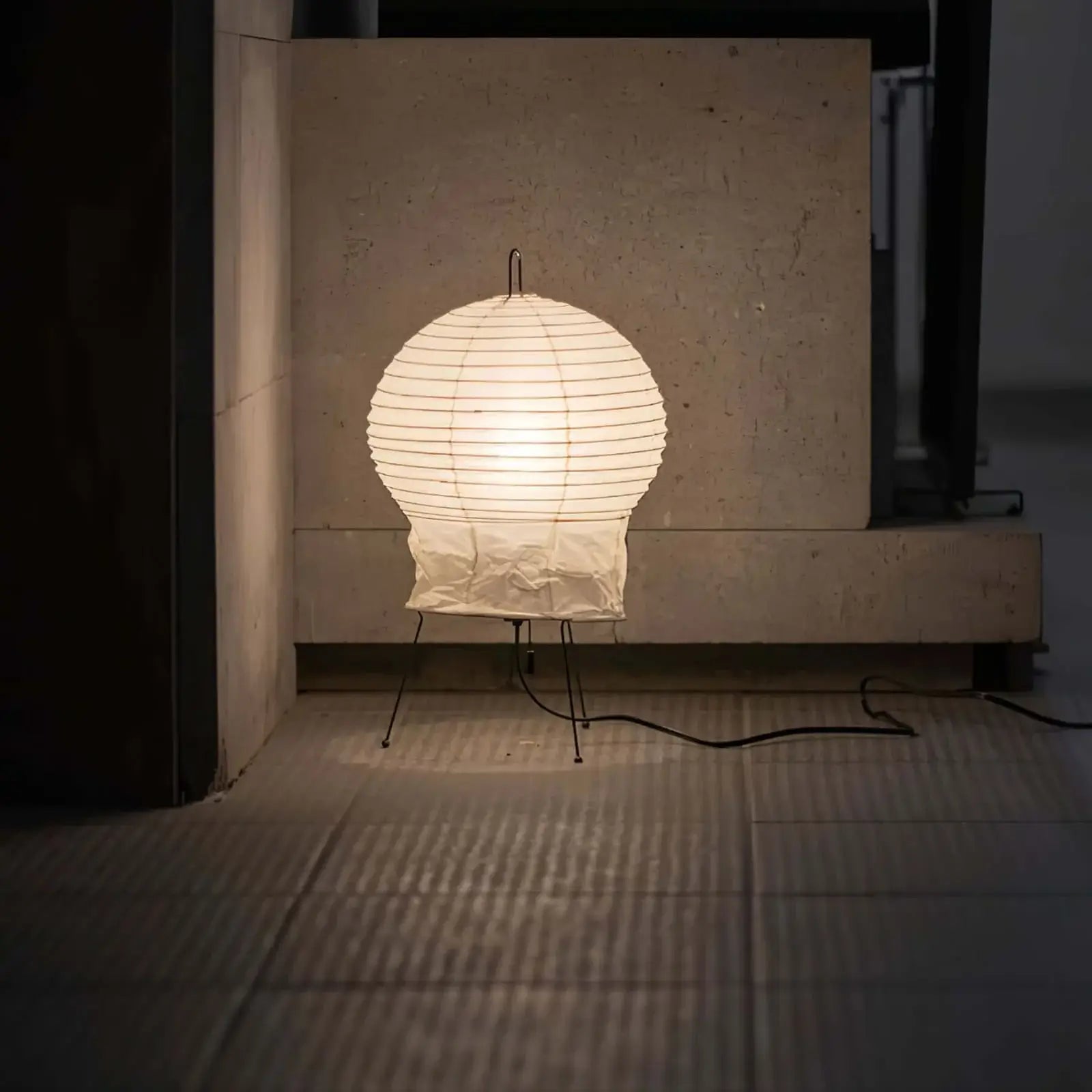 Nras Paper Table Lamp-Neutral Decor