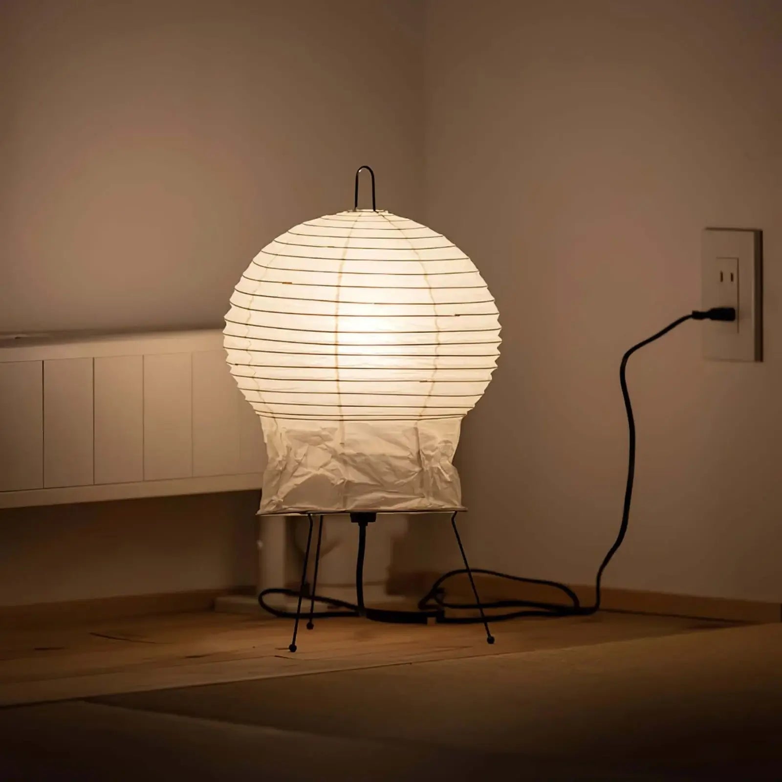 Nras Paper Table Lamp-Neutral Decor