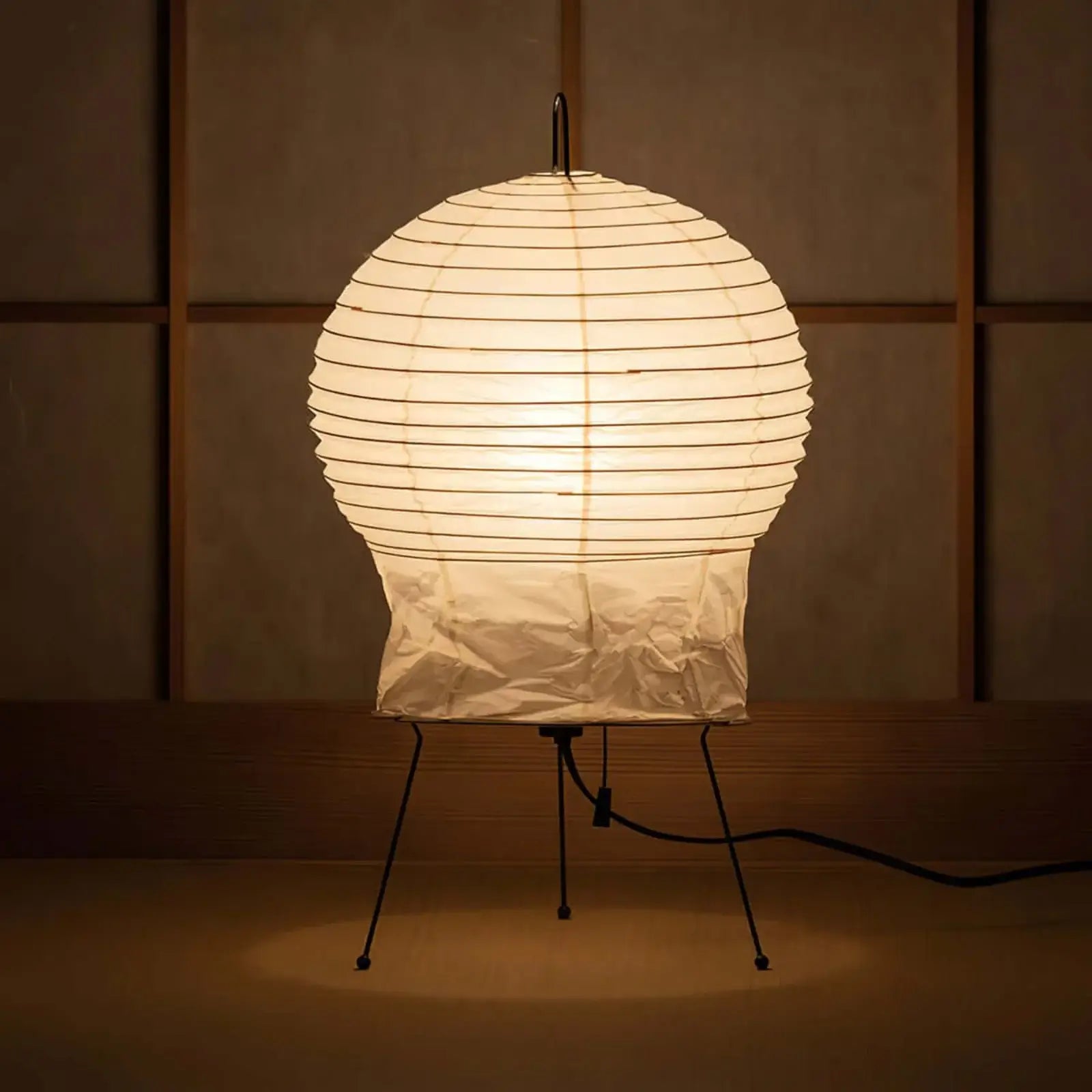 Nras Paper Table Lamp-Neutral Decor