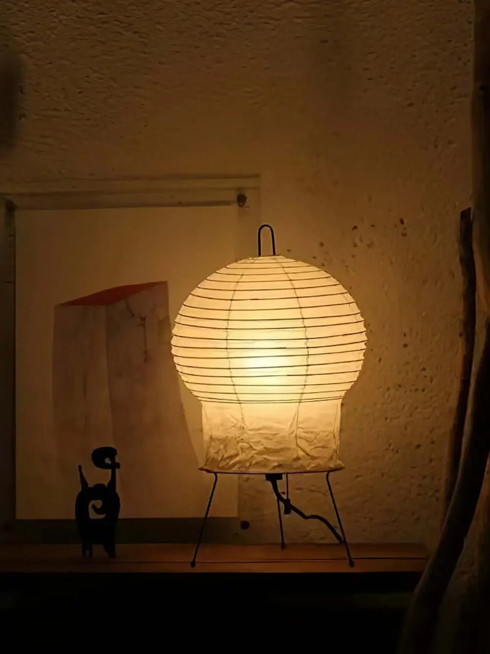 Nras Paper Table Lamp-Neutral Decor
