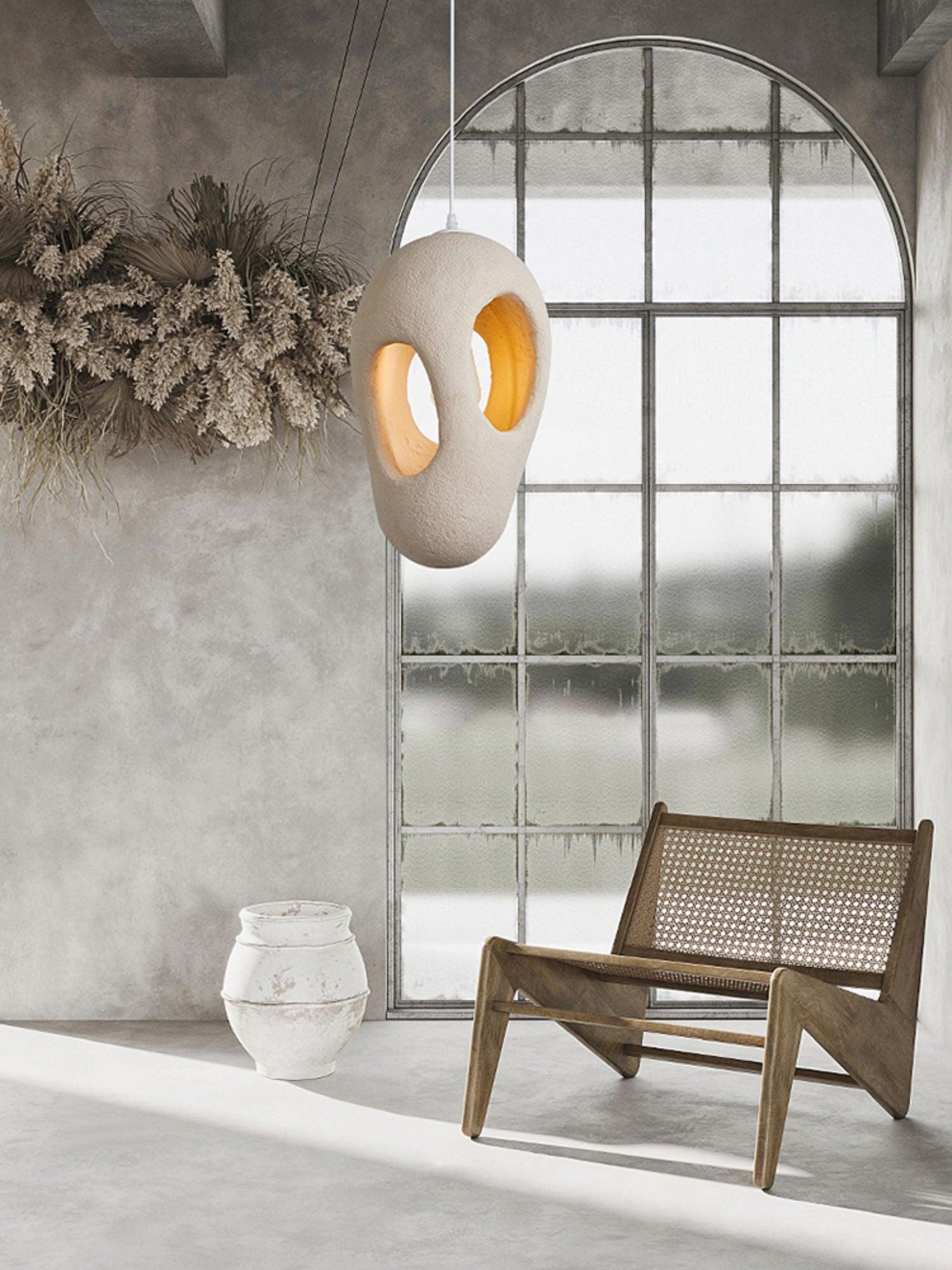 Evenu Beige Artistic Pendant Lamp-Neutral Decor