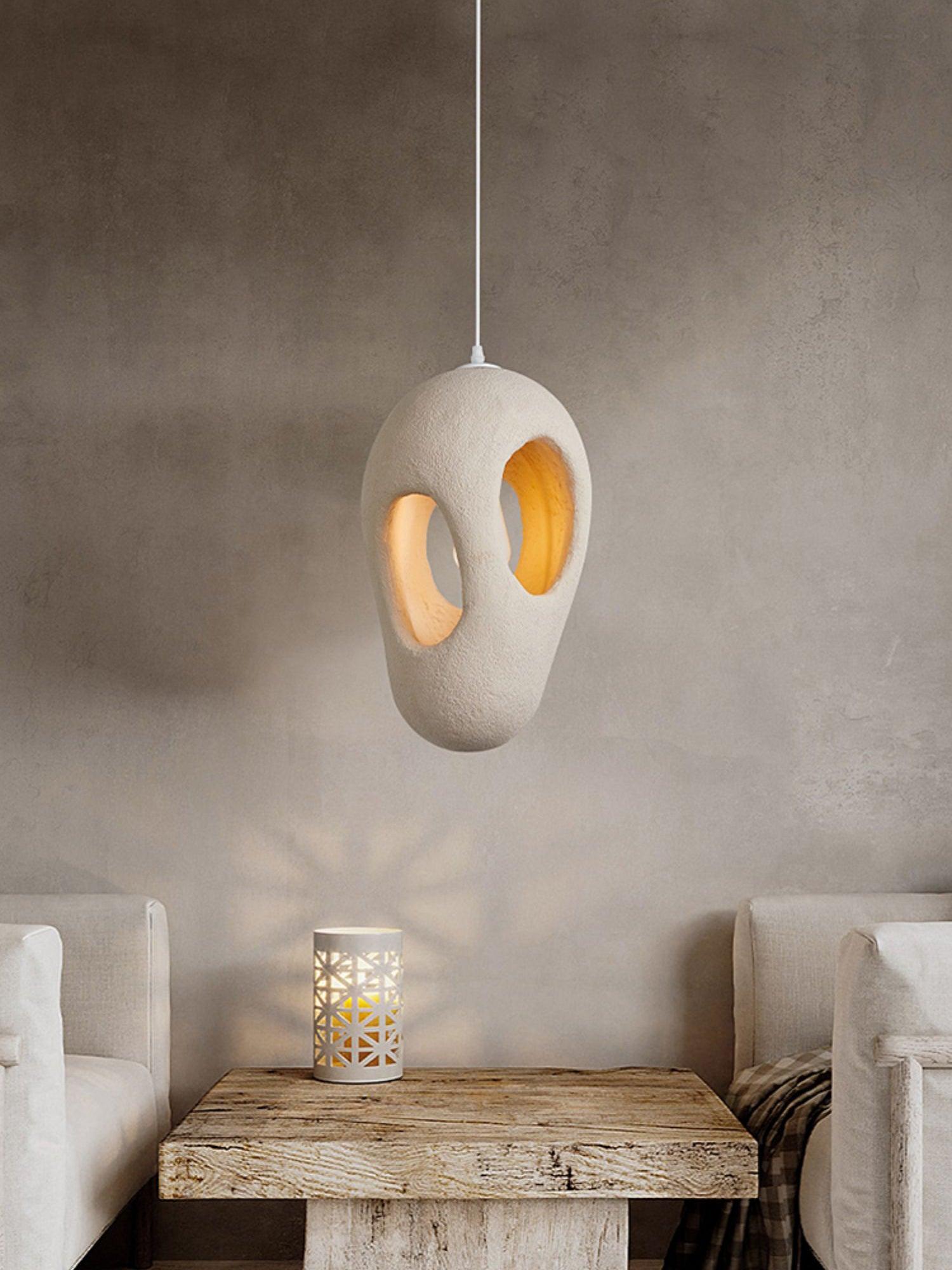 Evenu Beige Artistic Pendant Lamp-Neutral Decor