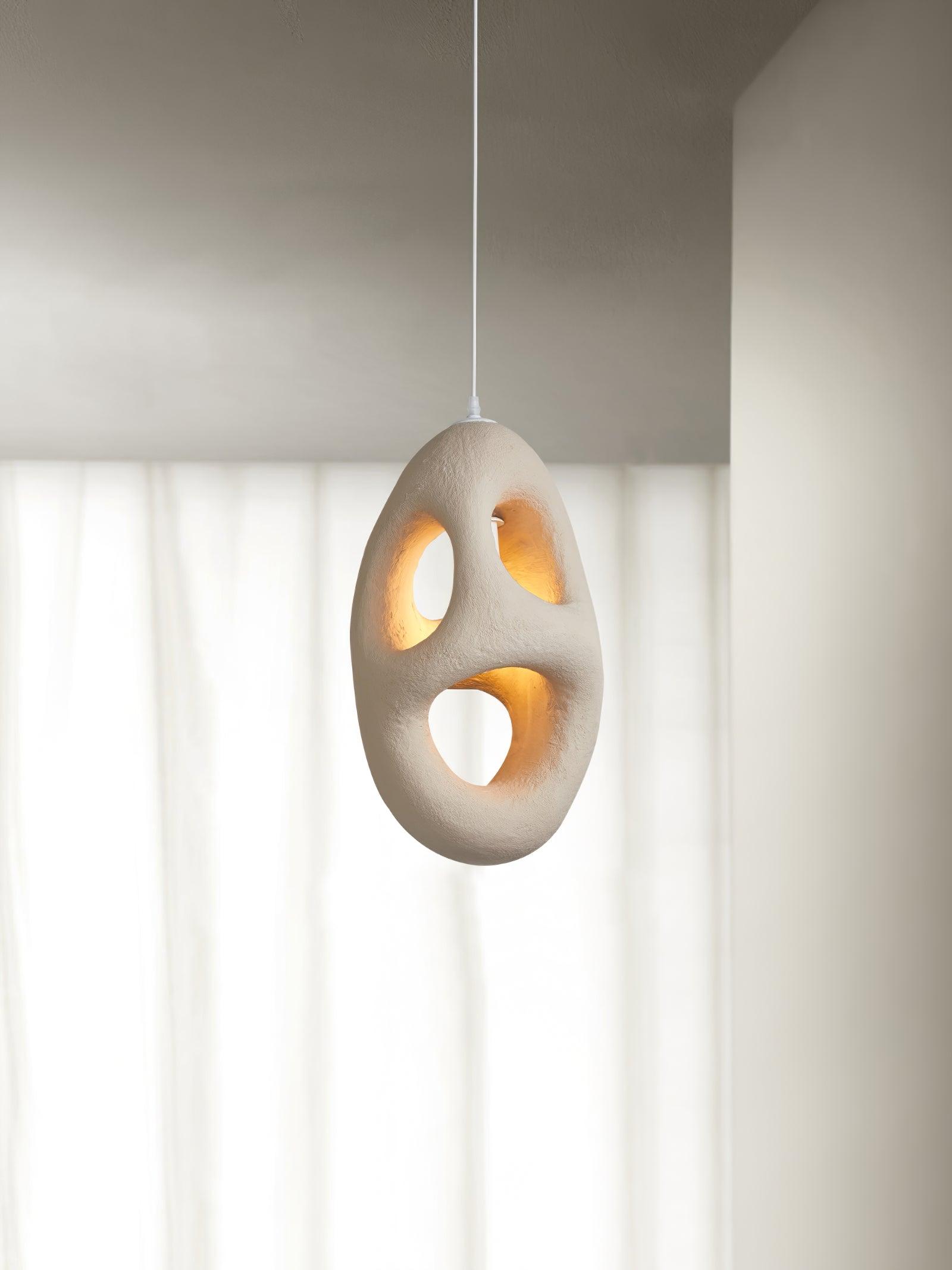 Evenu Beige Artistic Pendant Lamp-Neutral Decor