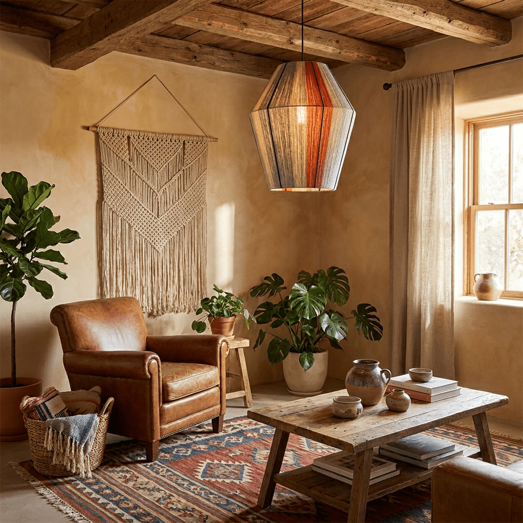 Hand-Wound Lantern Pendant Lamp-Neutral Decor