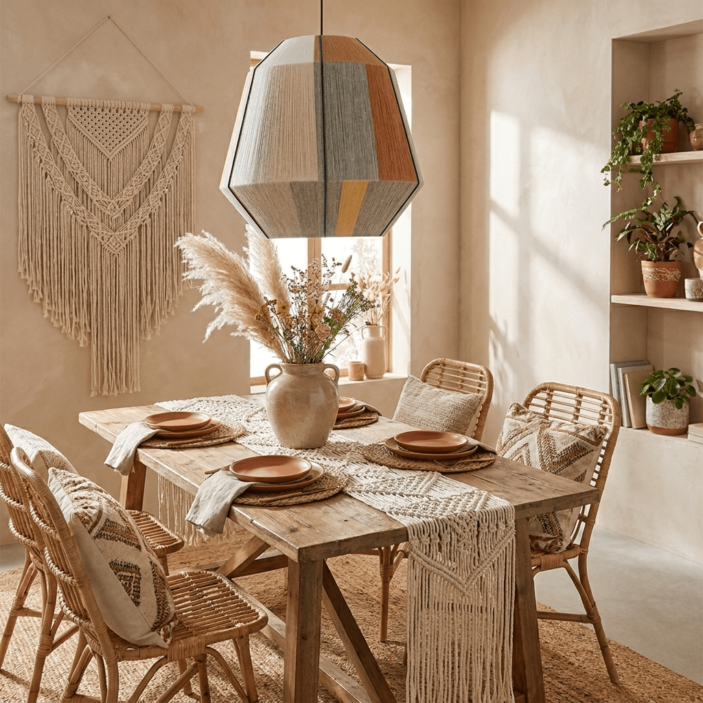 Hand-Wound Lantern Pendant Lamp-Neutral Decor